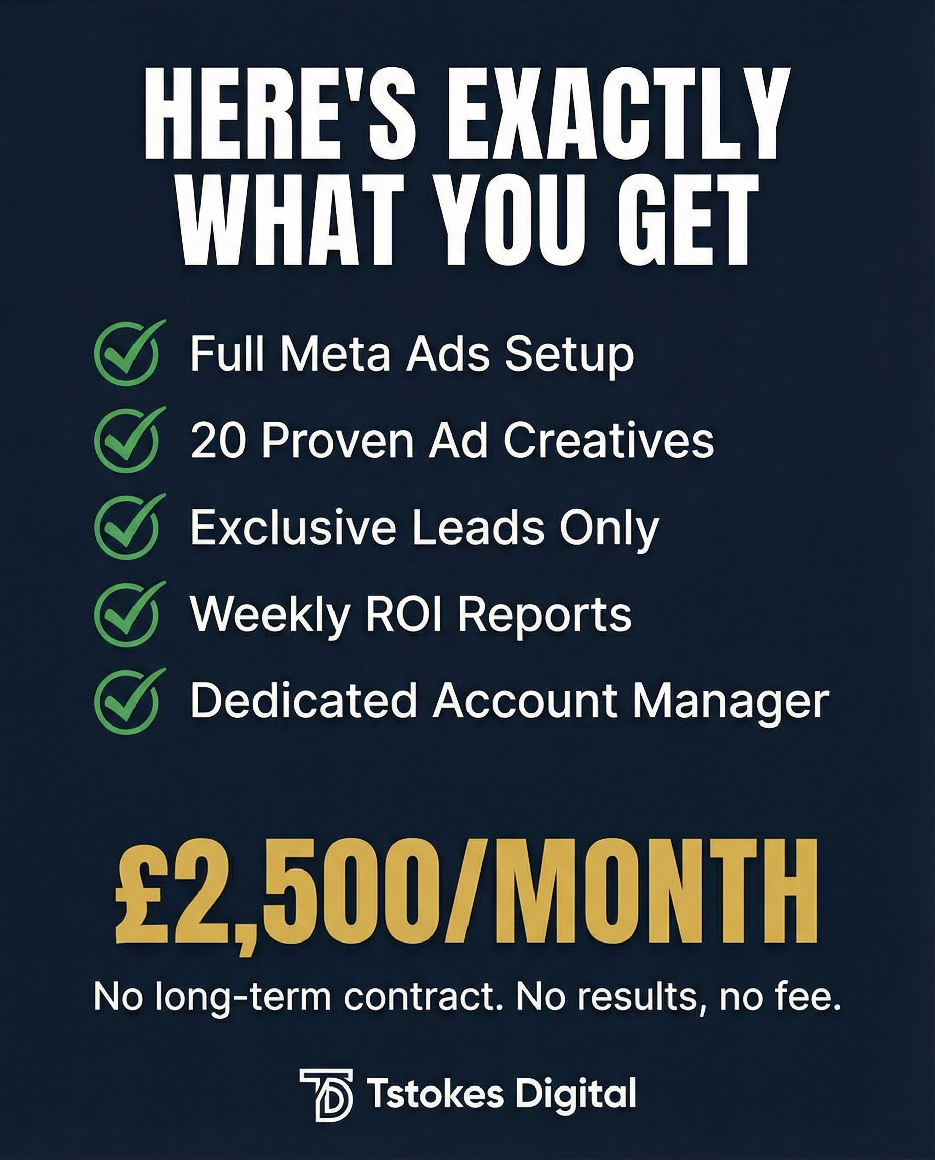 Tstokes Digital Facebook ad: Here's Exactly What You Get for £2,500/Month