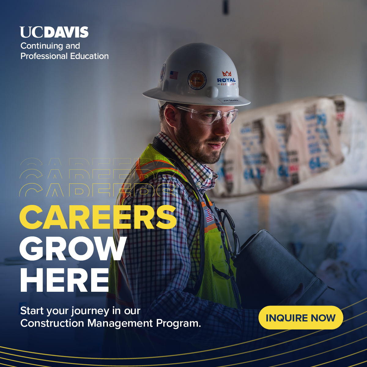 UC Davis Continuing and Professional Education Facebook ad: UC Davis Construction Management
