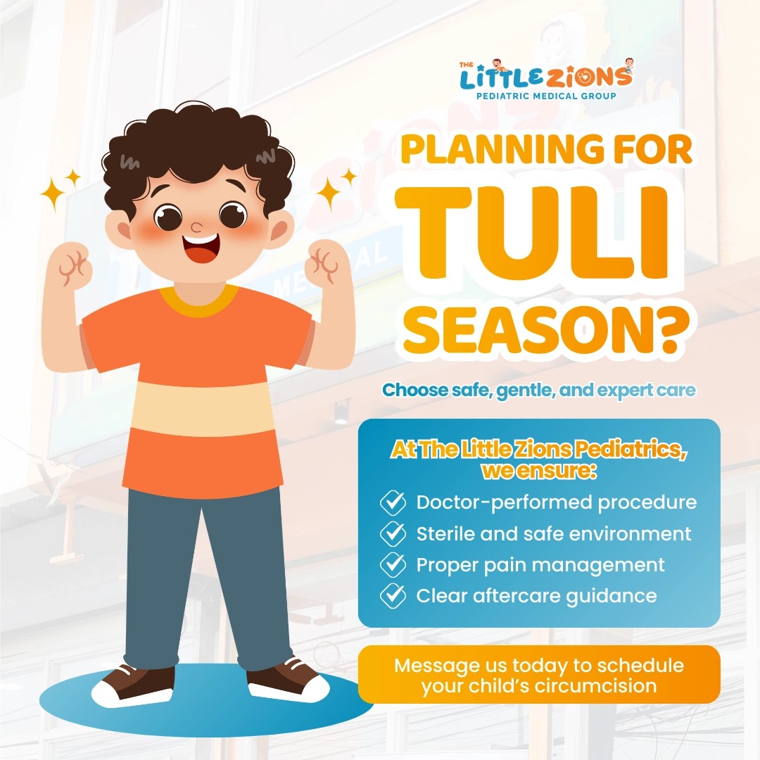 The Little Zions Pediatrics - Valenzuela Facebook ad: 𝐌𝐚𝐤𝐞 𝐭𝐡𝐢𝐬 𝐓𝐮𝐥𝐢 𝐒𝐞𝐚𝐬𝐨𝐧 𝐬𝐚𝐟𝐞…