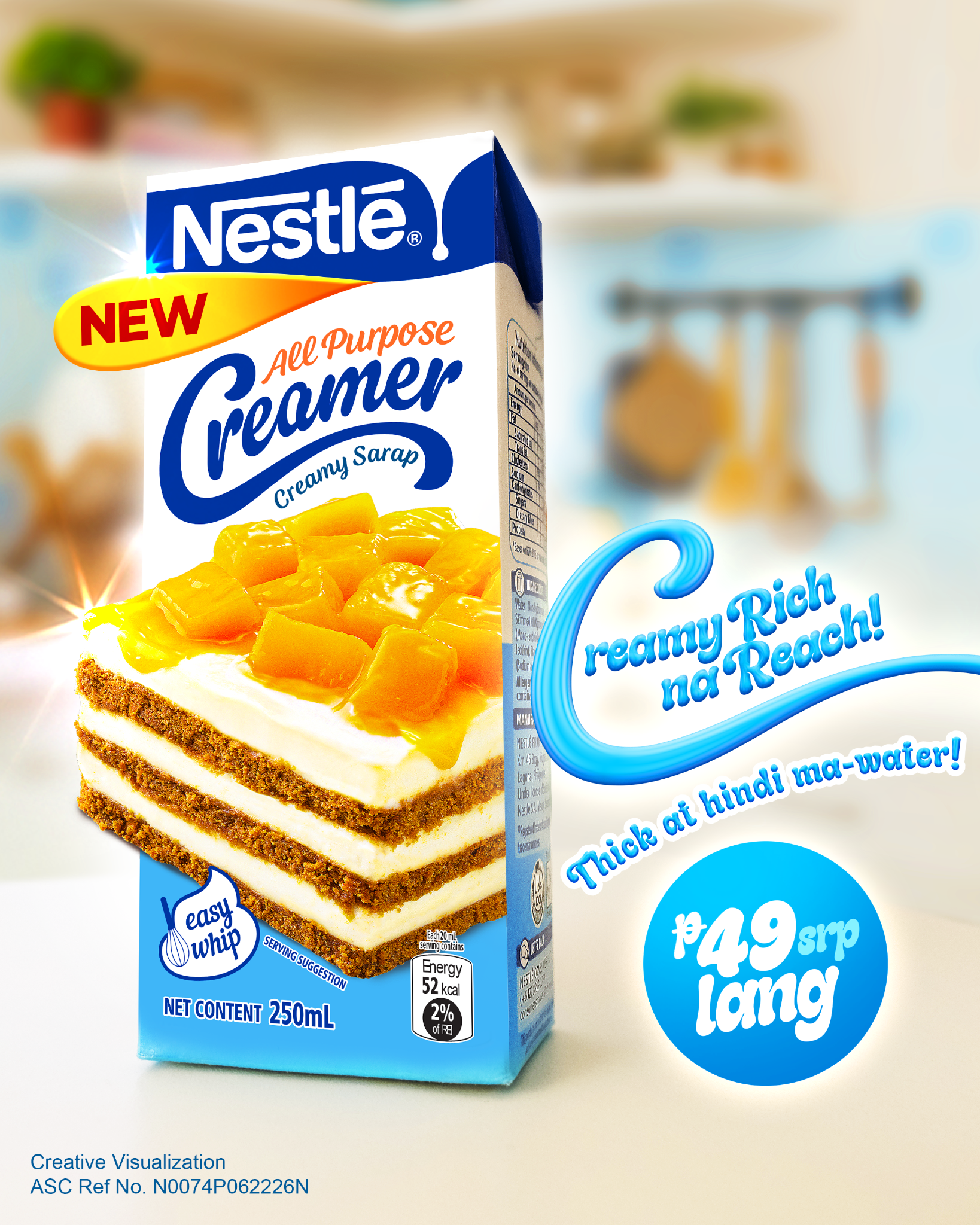 Nestle Cream Facebook ad: Ang Nestle, may NEW All Purpose Creamer na!