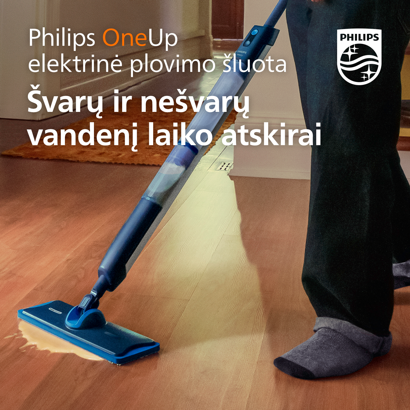 Philips Home Living Facebook ad: Pamirškite senąją šluotą