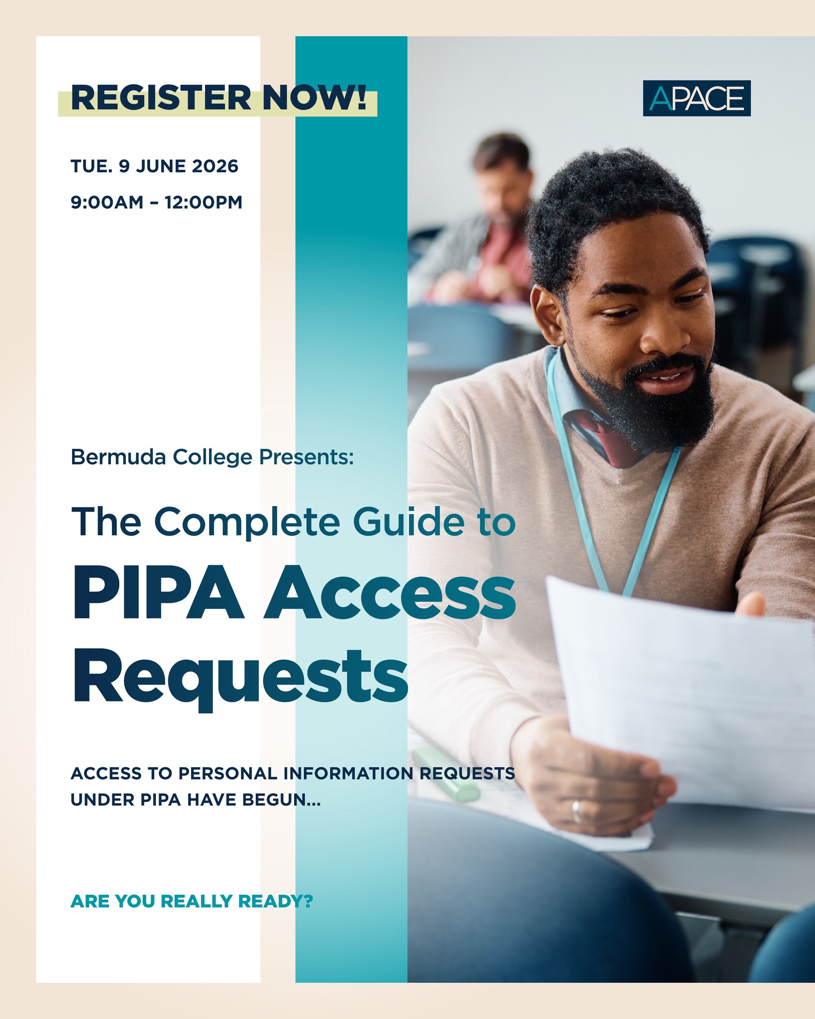 Bermuda College Facebook ad: PIPA Access Requests are here - is your…