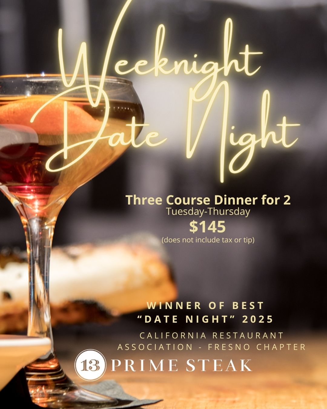 13 Prime Steak Facebook ad: Sunday Night Date Night