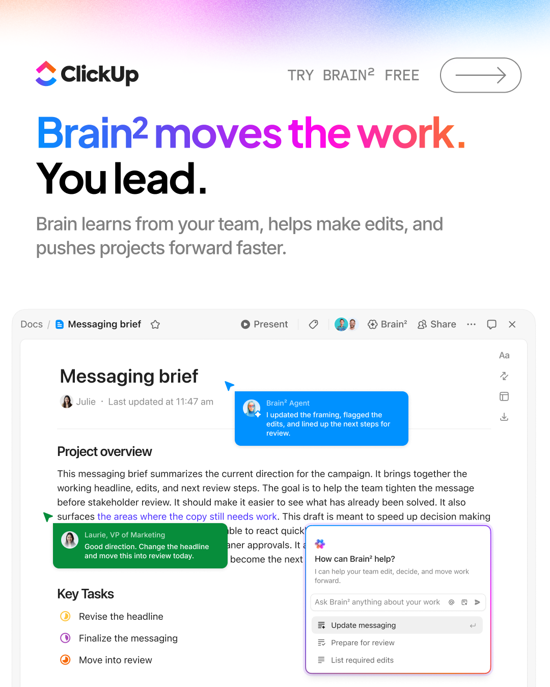 ClickUp Facebook ad