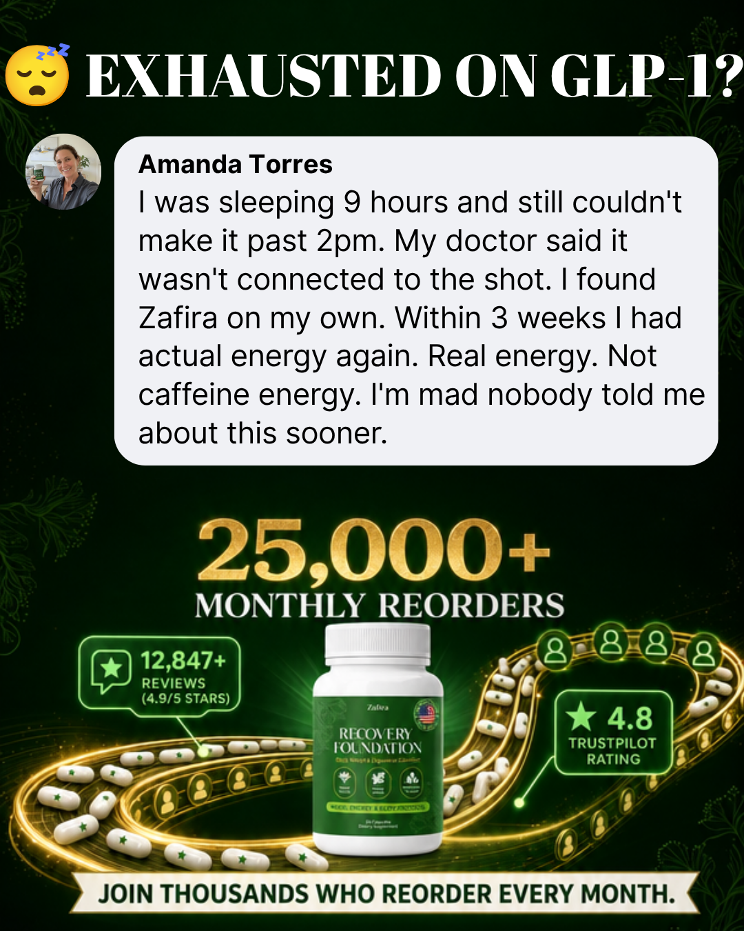 Zafira Organics. Facebook ad