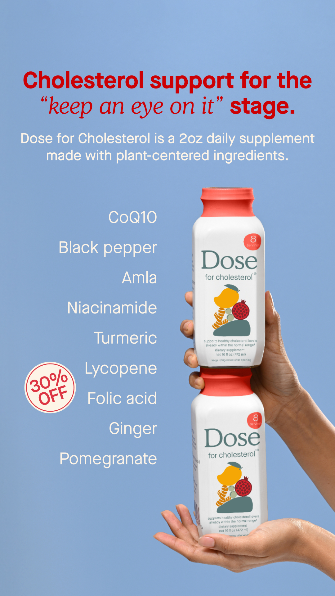 Dose for Cholesterol Facebook ad