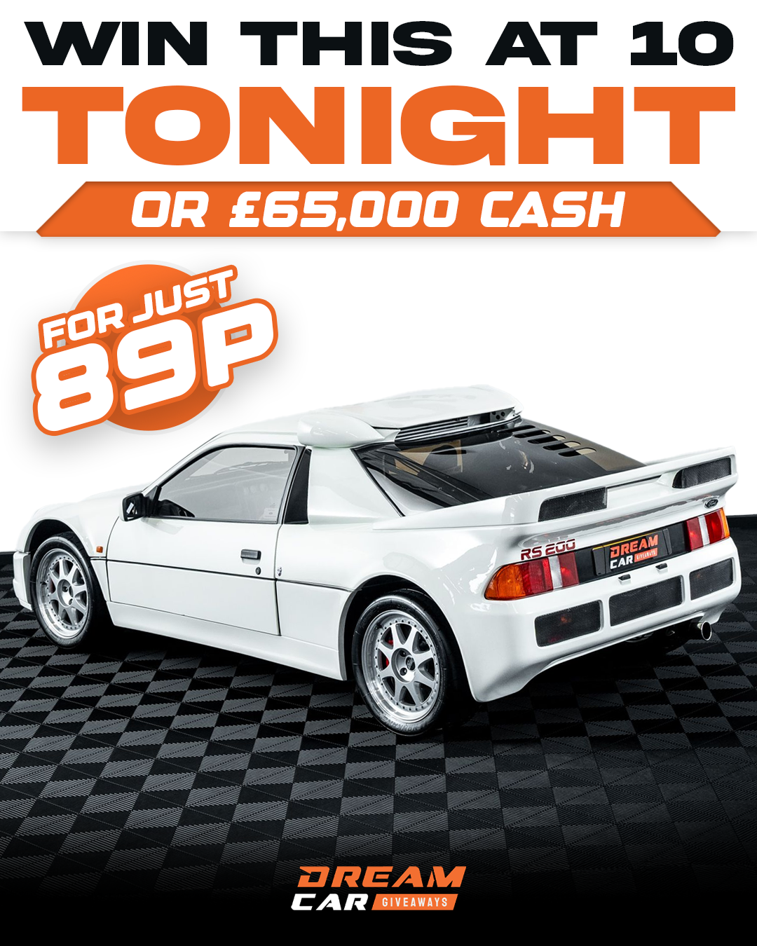 Dream Car Giveaways Facebook ad