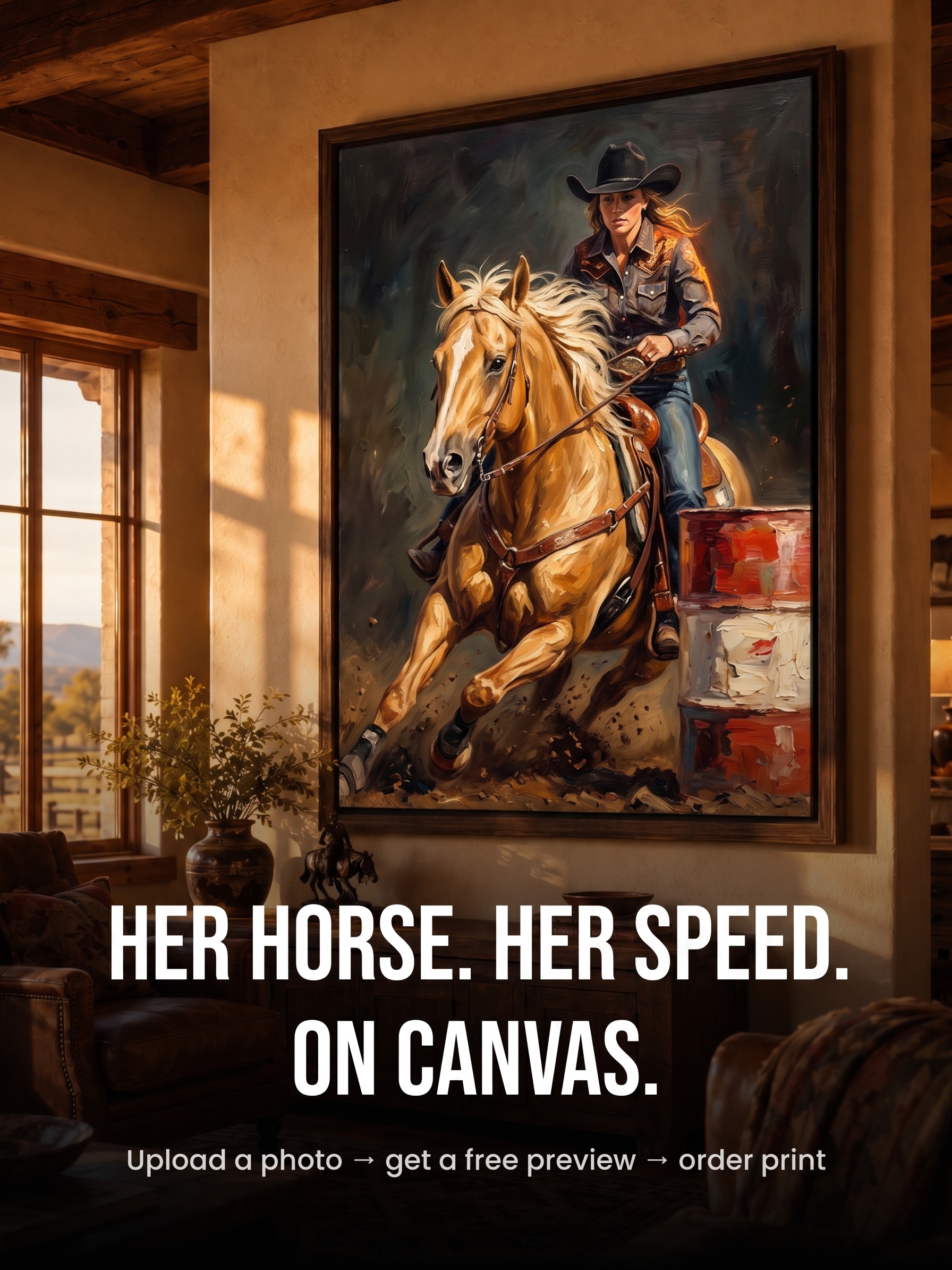 Arts By TinySnap Facebook ad: Your Passion, Painted - FREE Preview