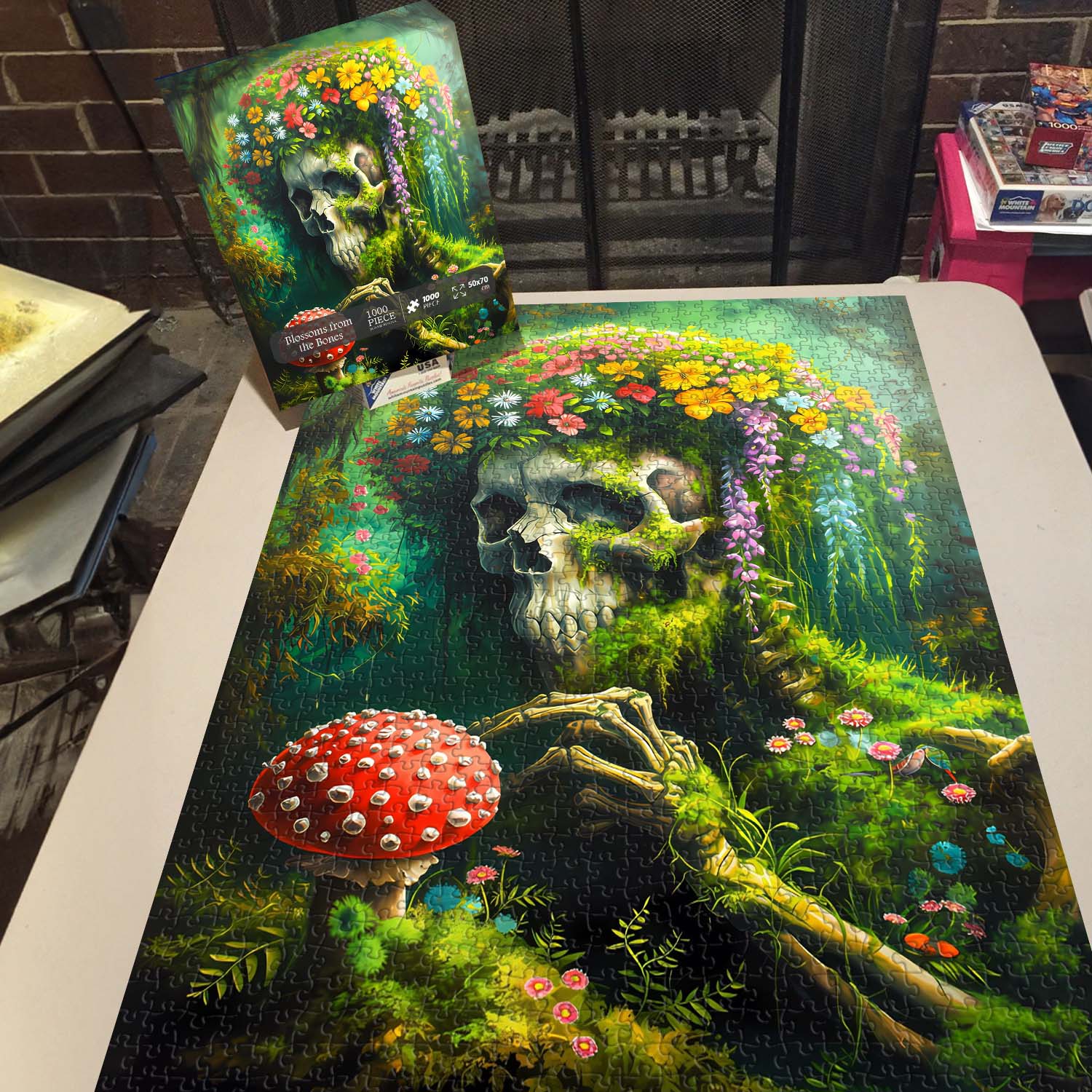 Fun-Puzzle Facebook ad: Blossoms from the Bones Jigsaw Puzzle 1000 Pieces