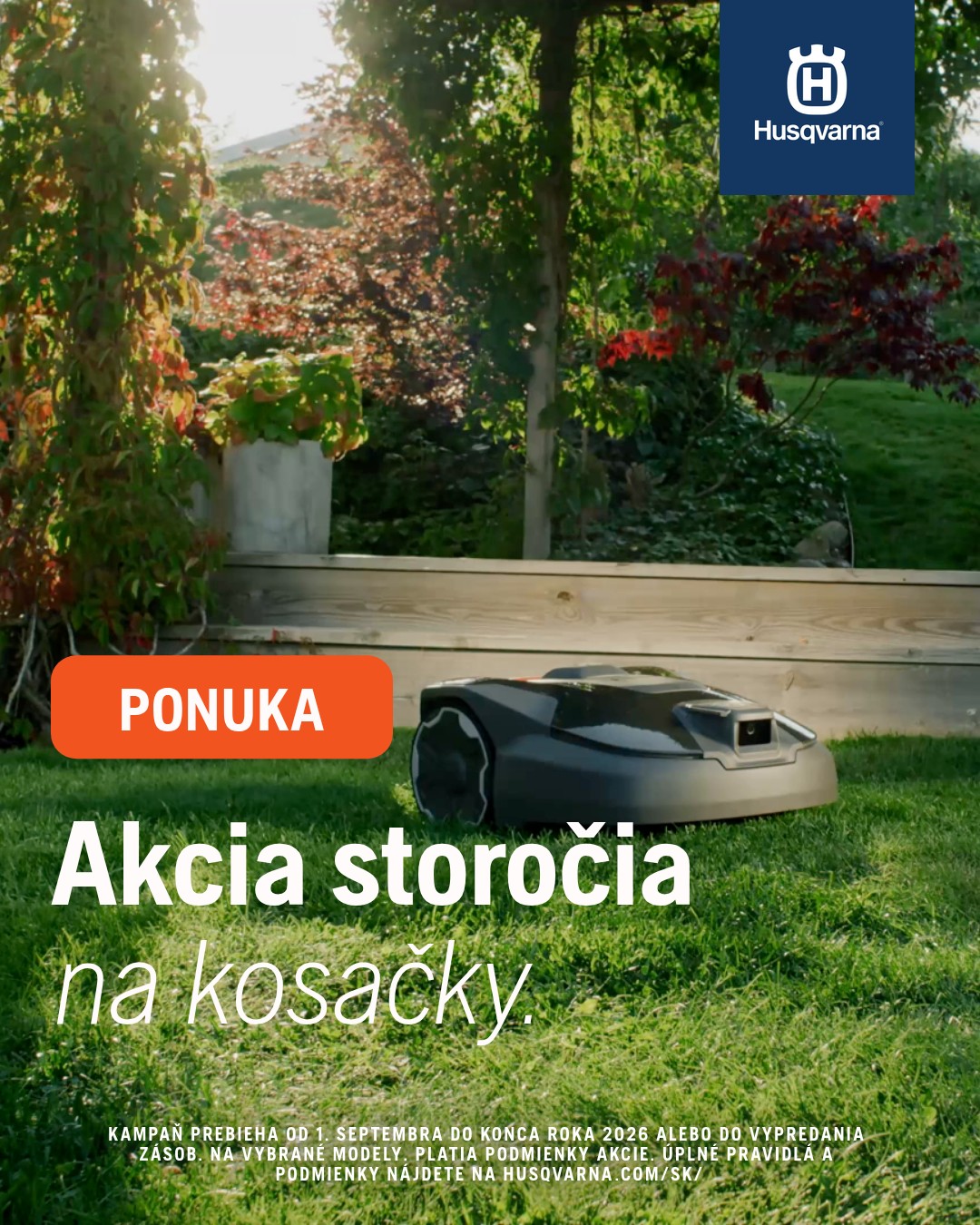 Husqvarna Slovensko Facebook ad: Časovo obmedzená ponuka