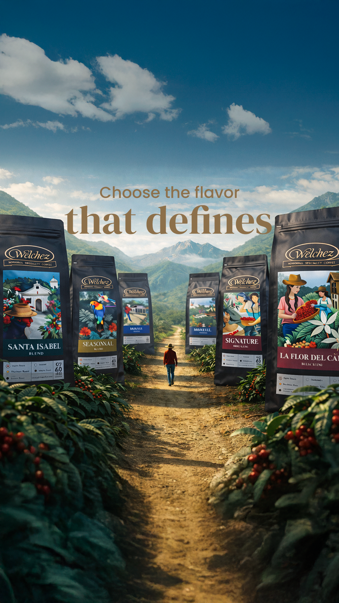 Welchez Coffee Tour Facebook ad from Apr 9, 2026
