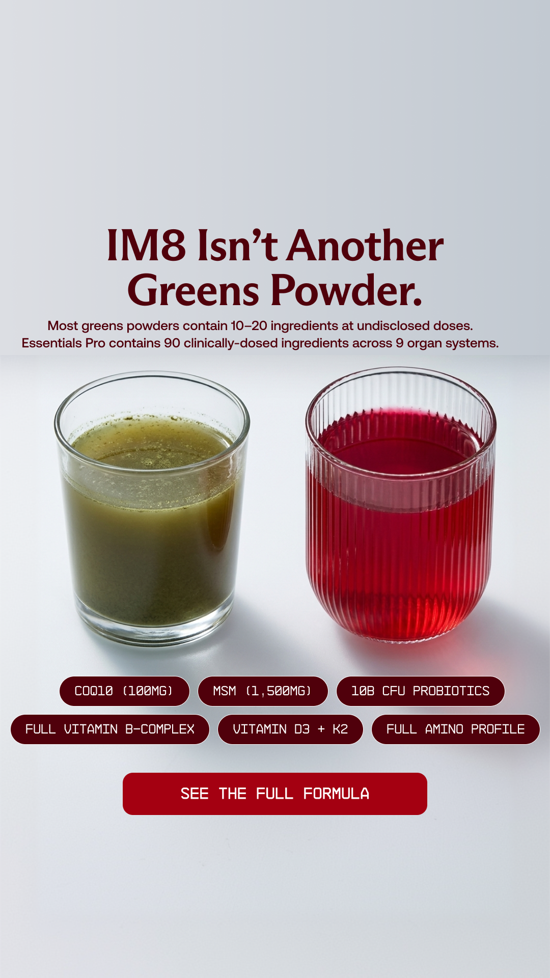 IM8 Health Facebook ad