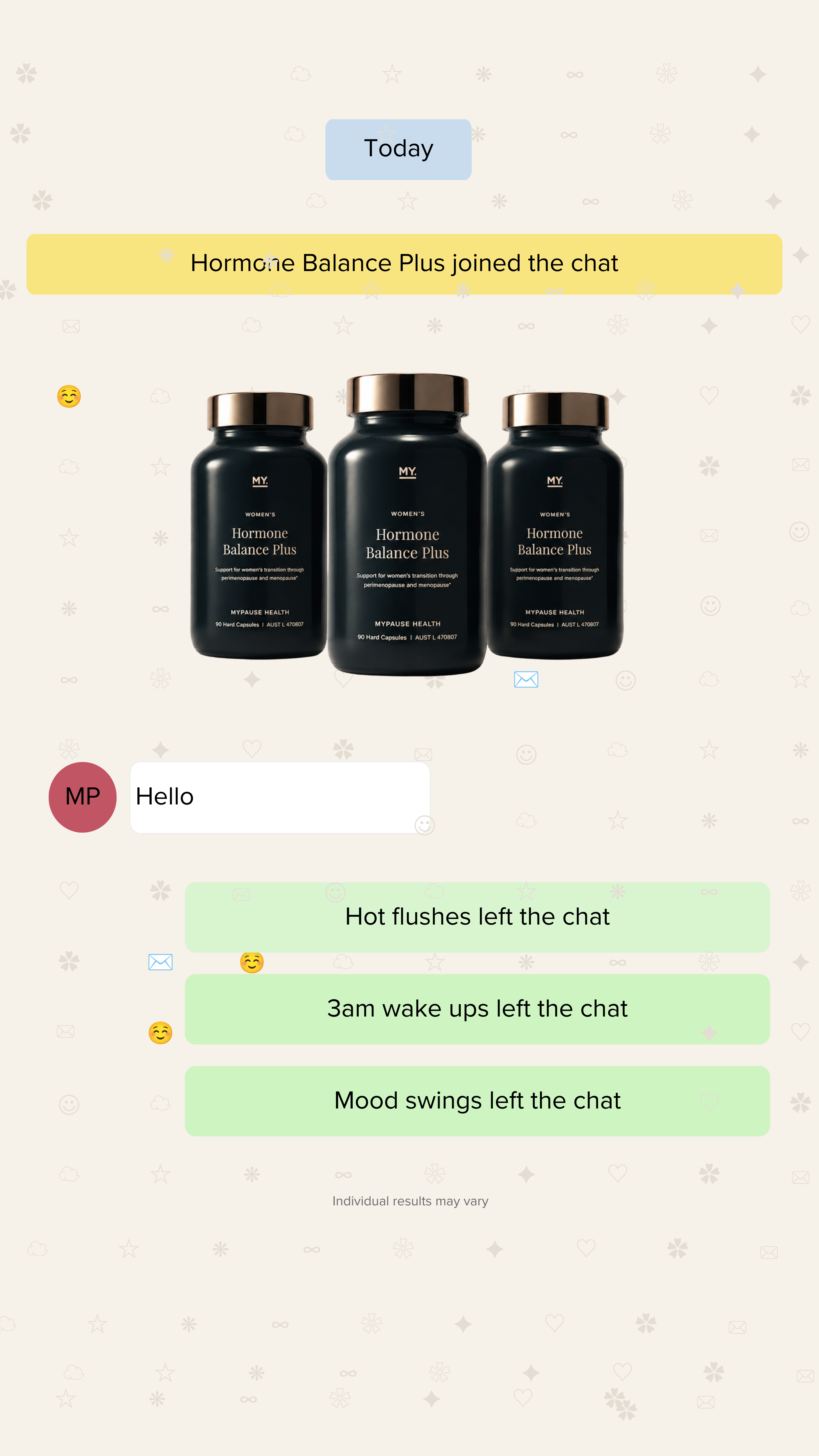 MyPause Health Facebook ad