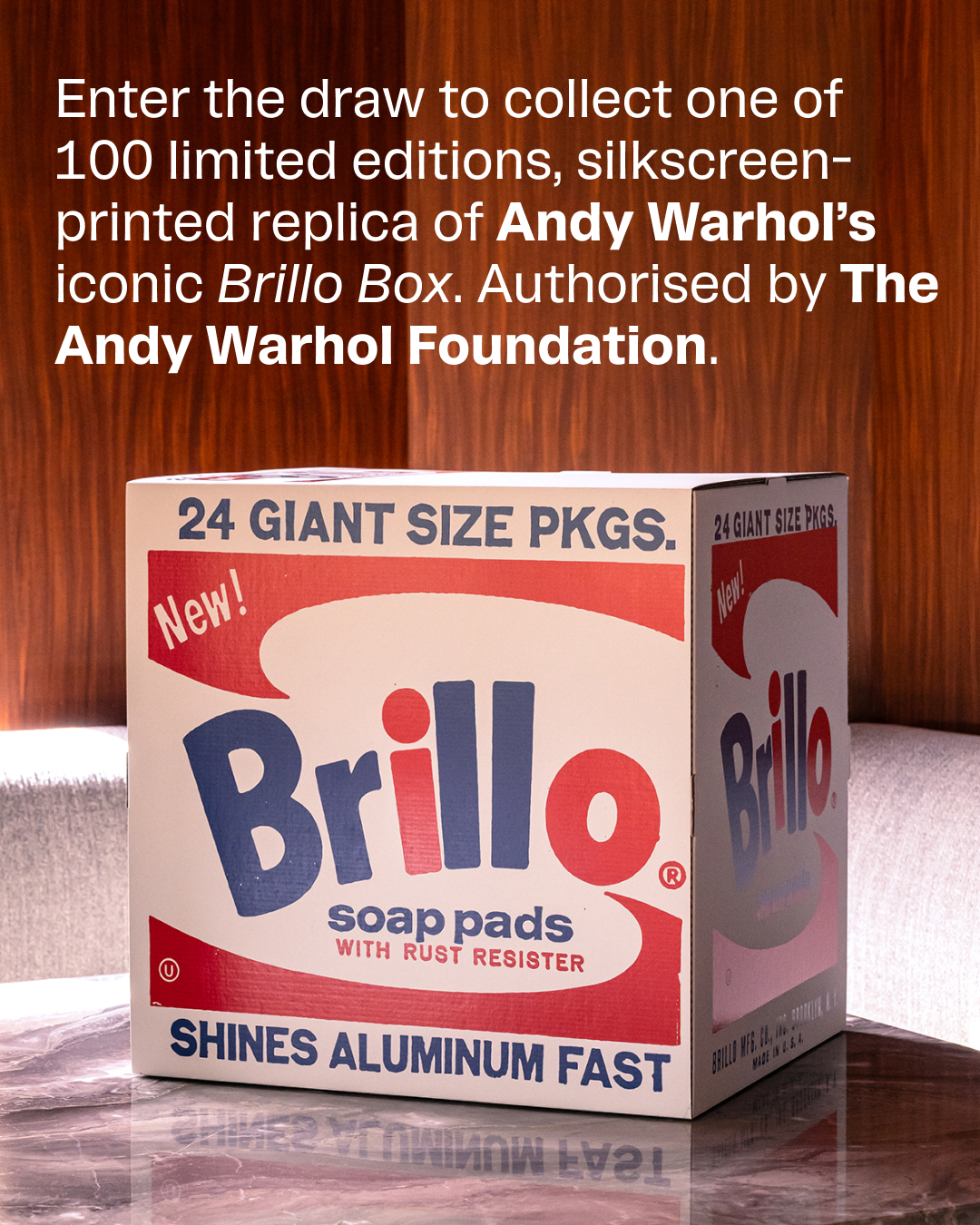 The Andy Warhol Foundation for the Visual Arts Facebook ad