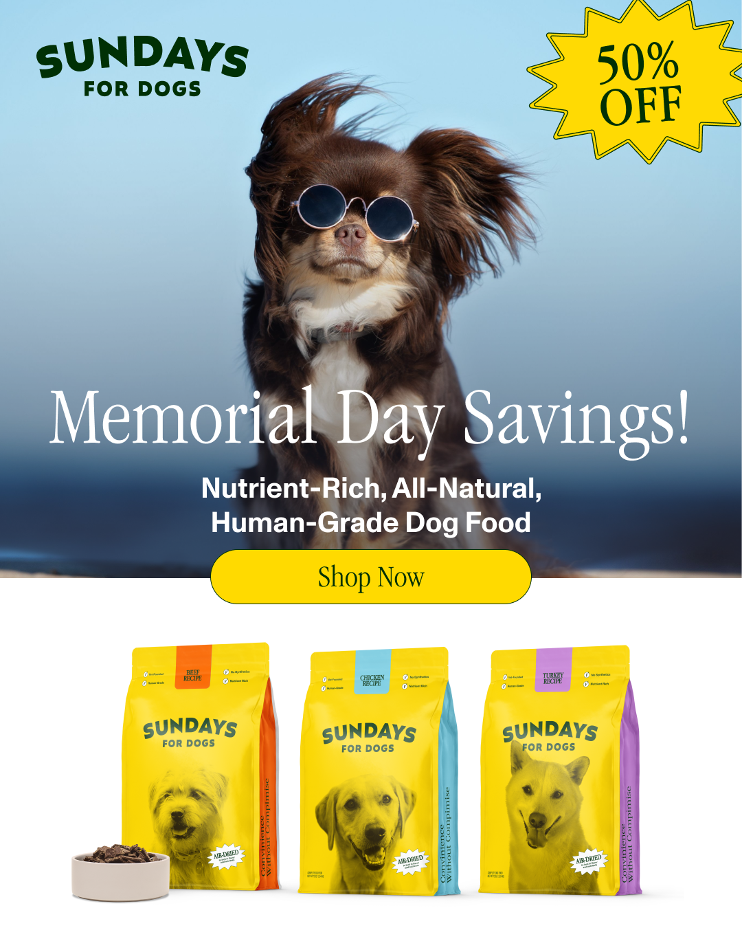 Sundays Facebook ad