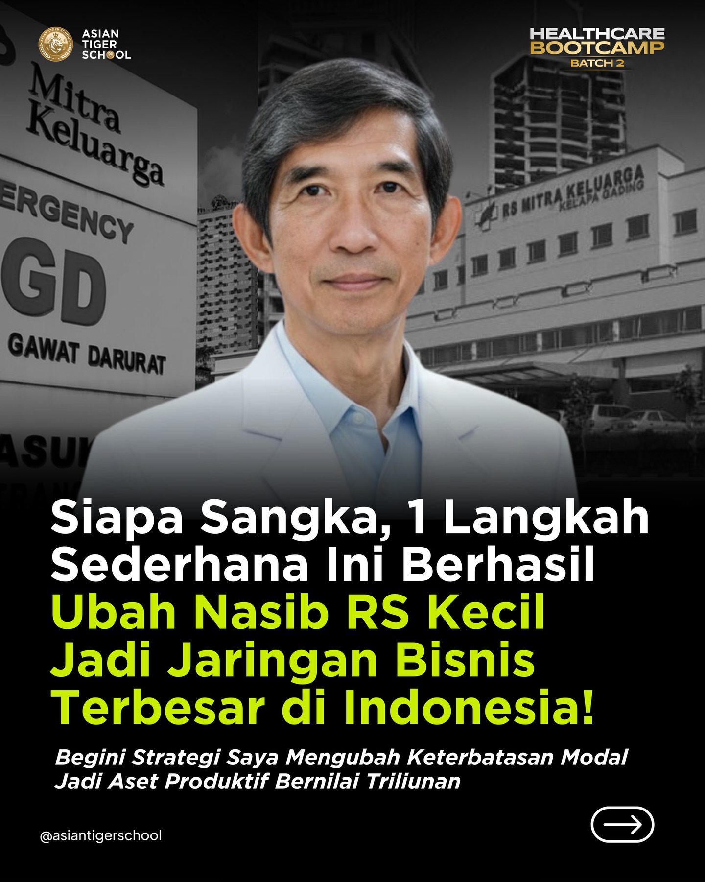 Asian Tiger School Facebook ad: Jangan biarkan RS Anda mati sebelum berkembang hanya…