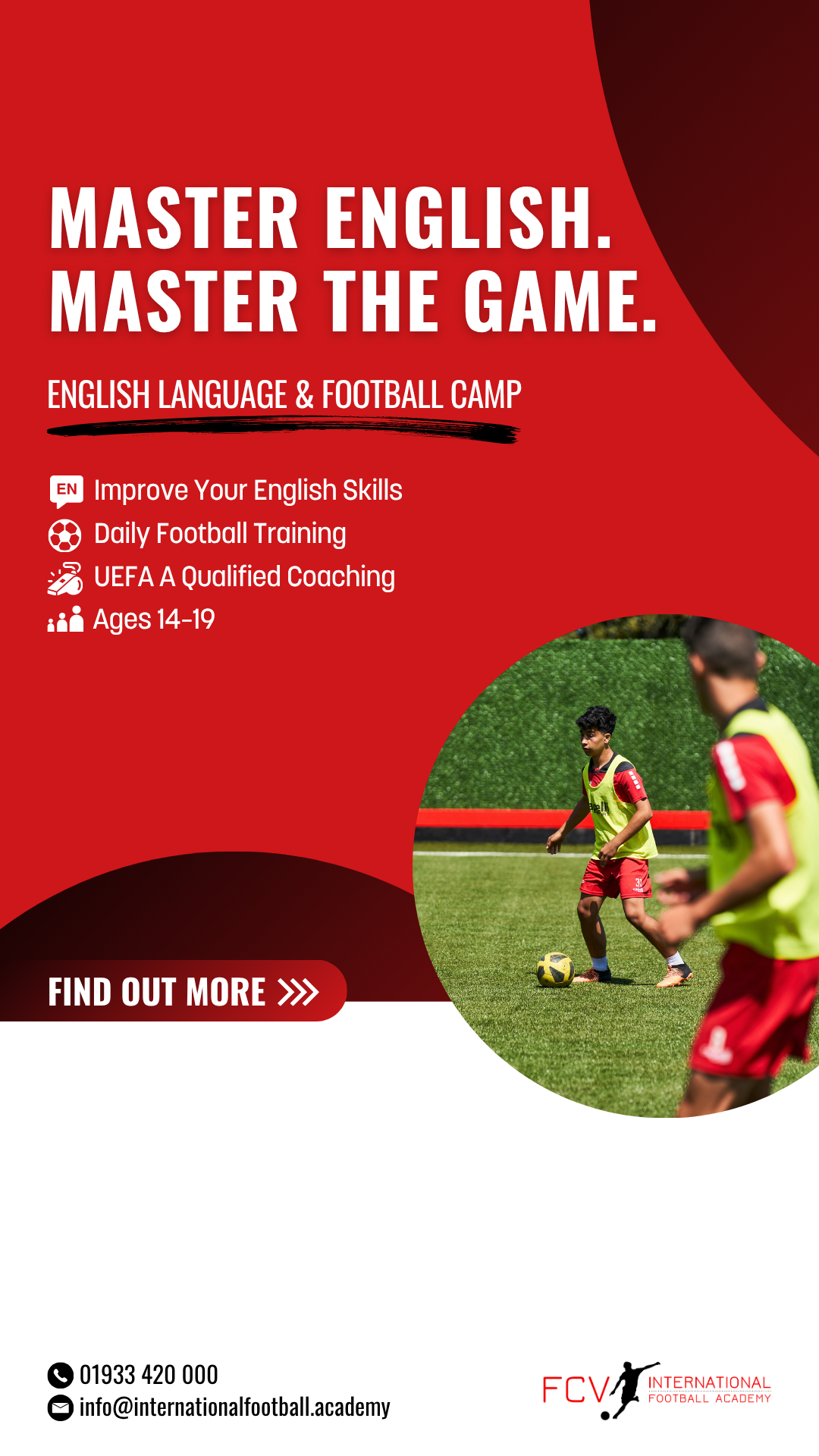 FCV Academy Facebook ad from Jul 29, 2026
