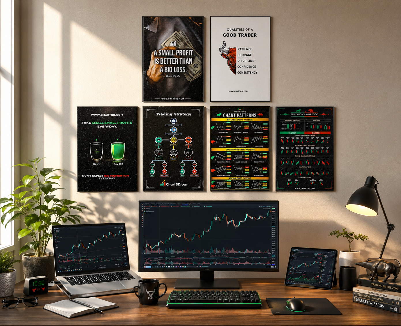 Chart BD Facebook ad: Serious Traders-এর জন্য Premium Wall Decor