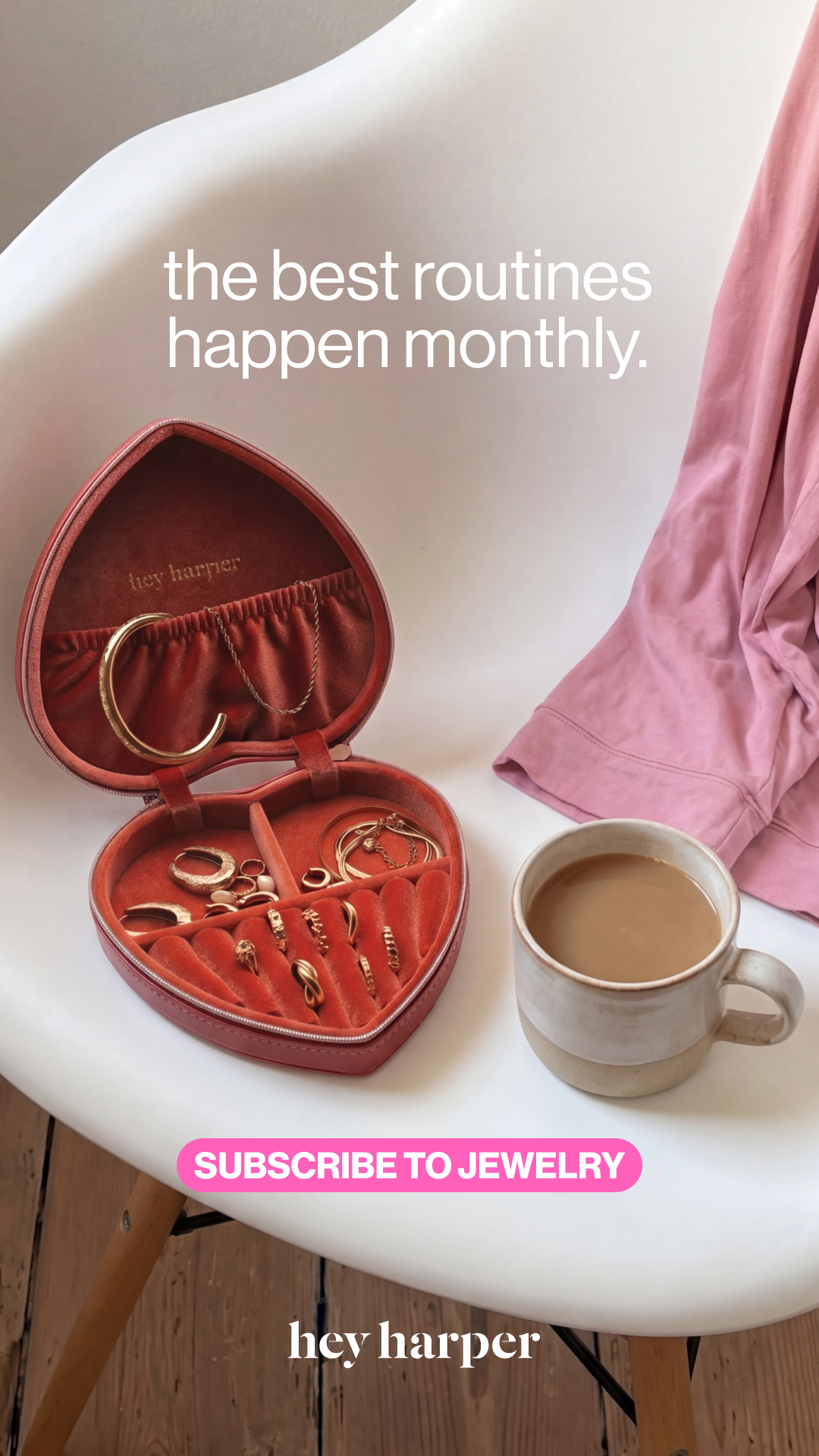 Hey Harper Facebook ad: Jewelry Subscription