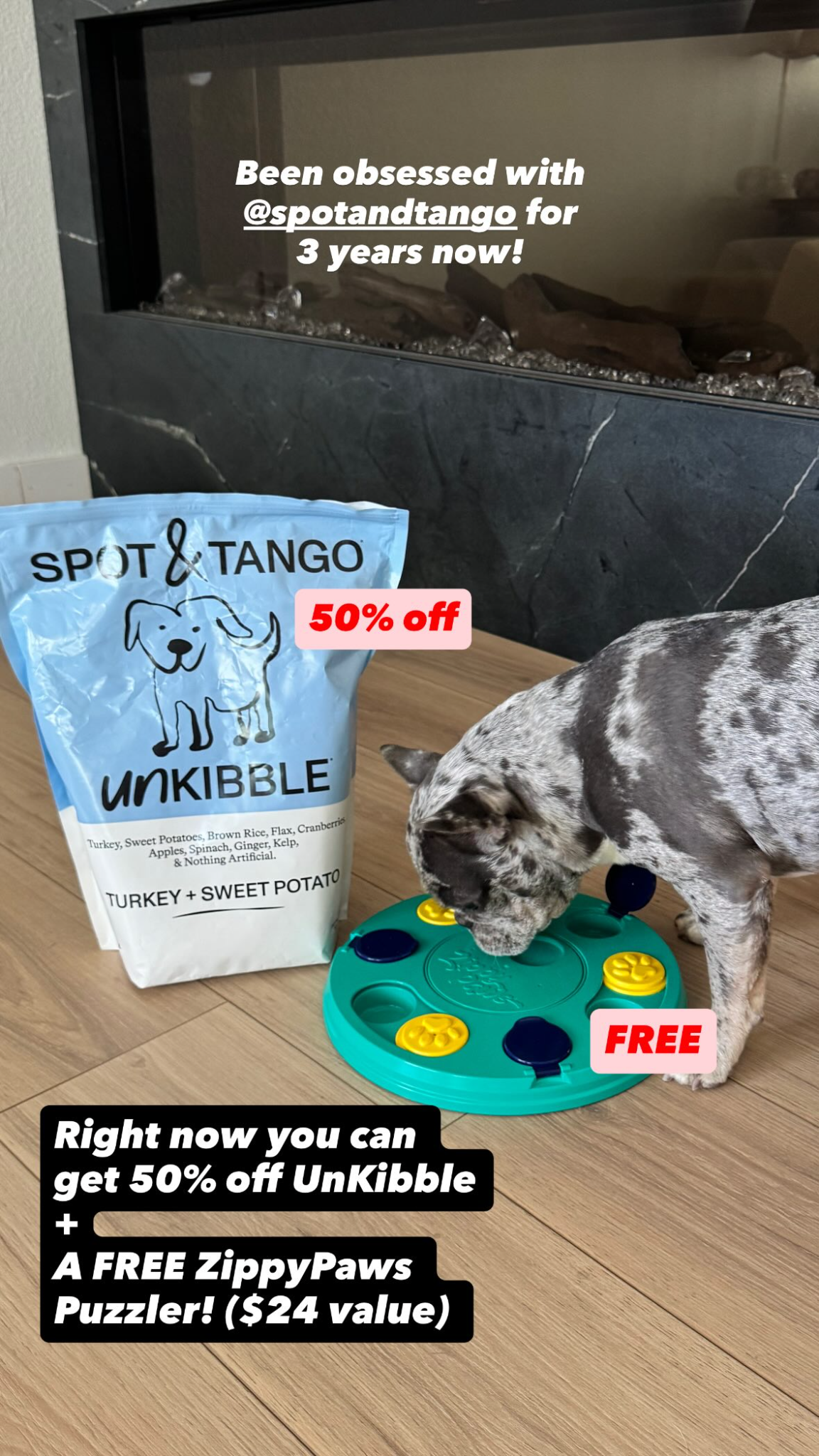 Spot and Tango Facebook ad