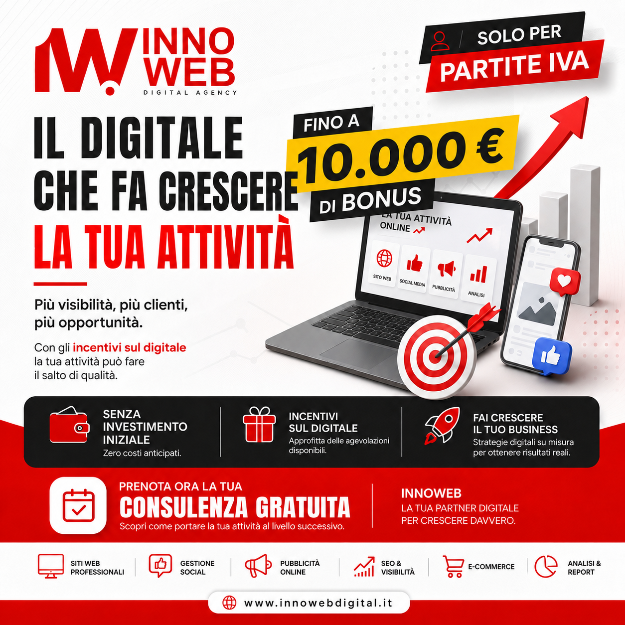 Innoweb Facebook ad: INCENTIVI SUL DIGITALE!