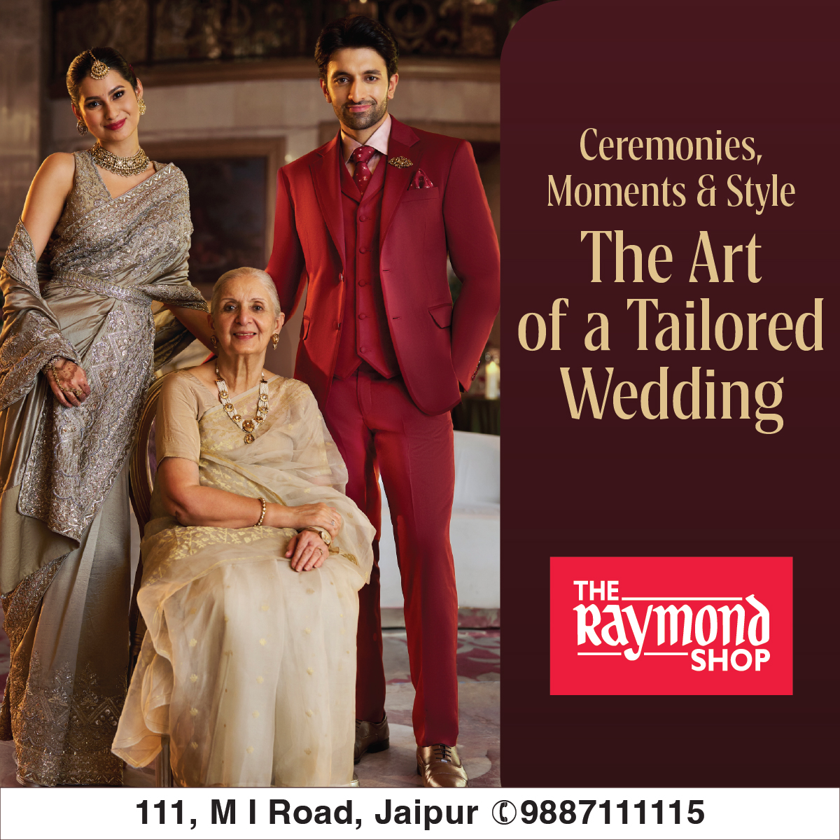 Raymond - The Complete Man Facebook ad: Elegance Delivered in Just 48 Hours at The Raymond Shop