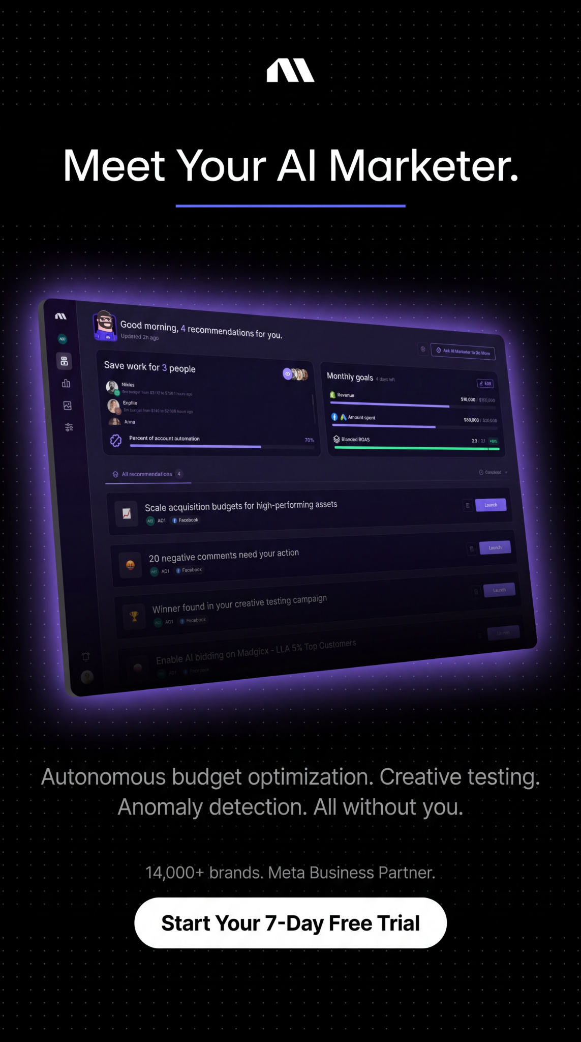 madgicx.com Facebook ad