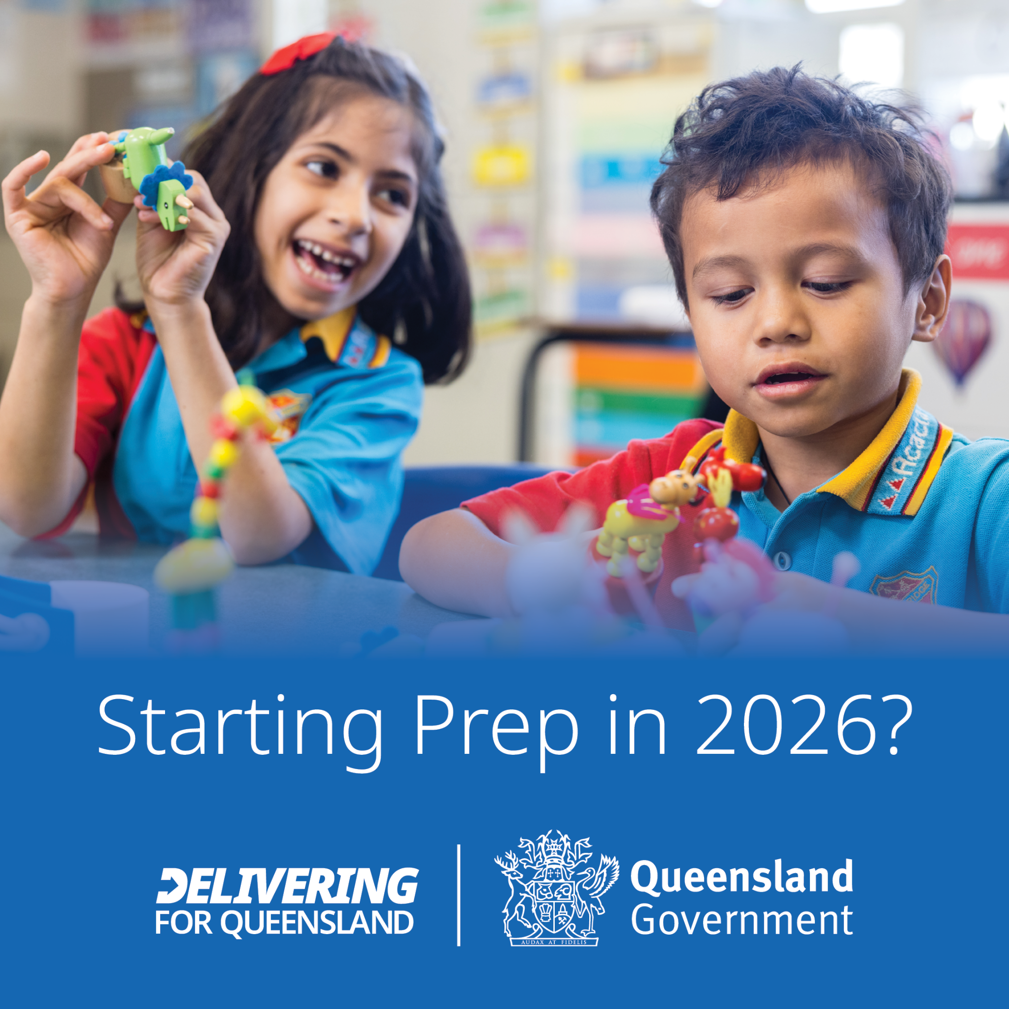 Early Childhood Education and Care - Queensland Facebook ad: Is your child starting Prep in 2026?