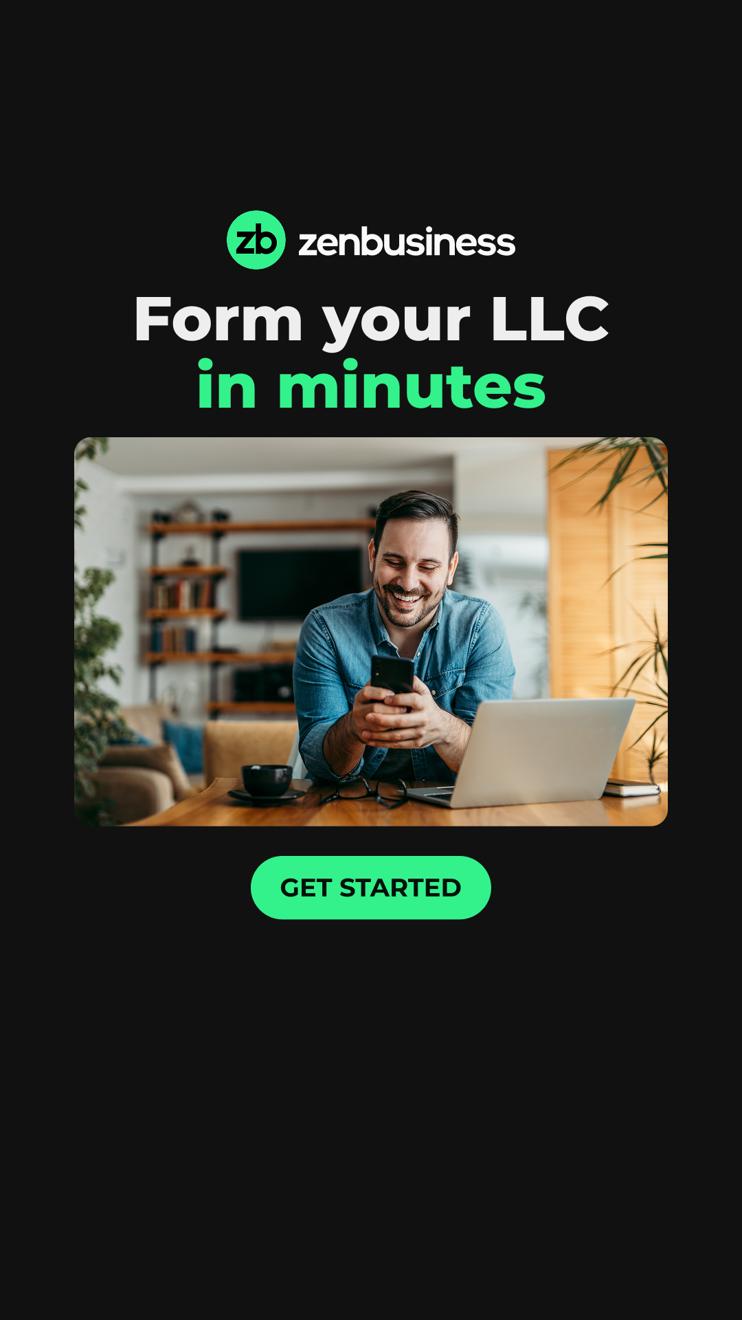 ZenBusiness Facebook ad