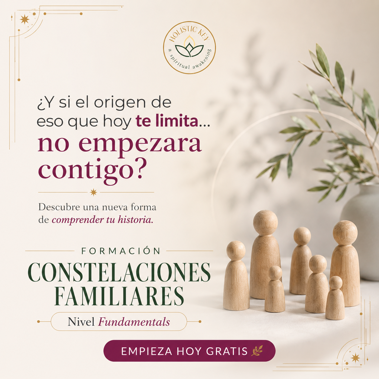 Holistic Key- A Spiritual Awakening Facebook ad: ESTO PODRÍA ESTAR BLOQUEANDO TU VIDA