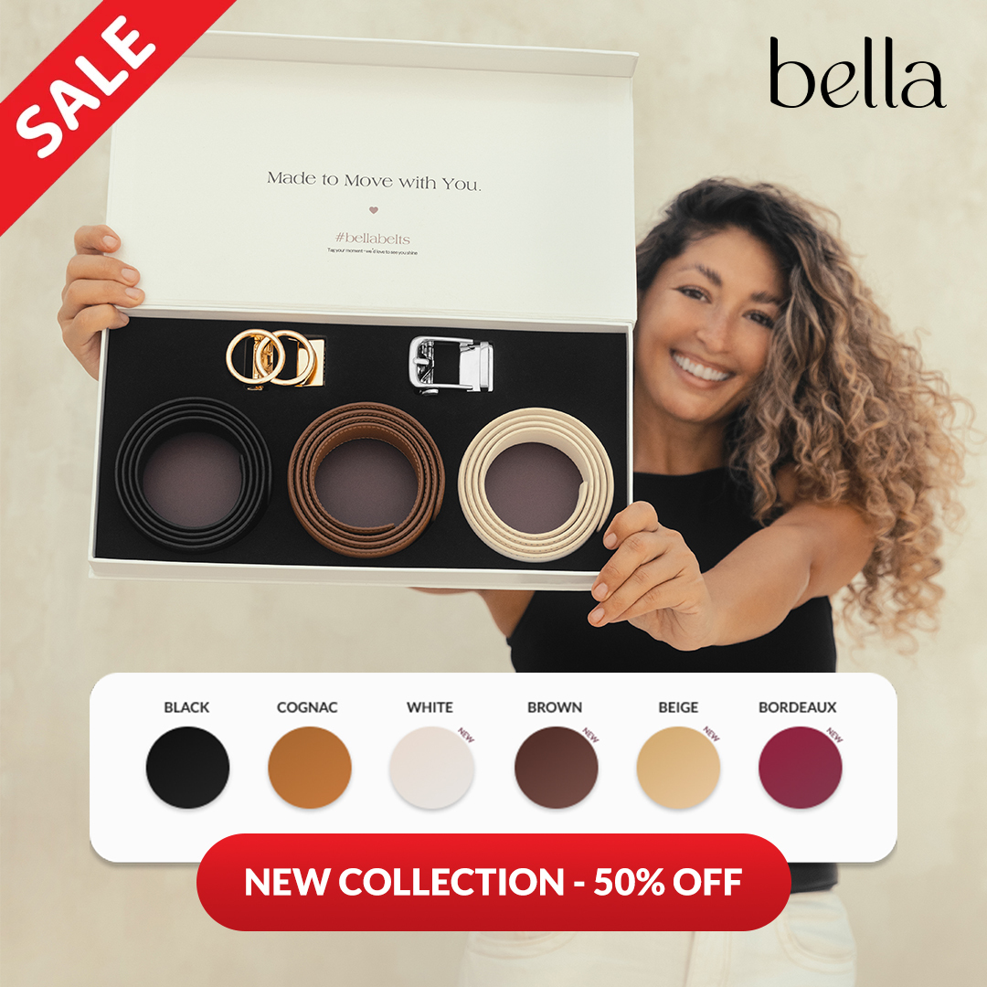 Bella Belts Facebook ad: Just Dropped! New Colors + Bundles