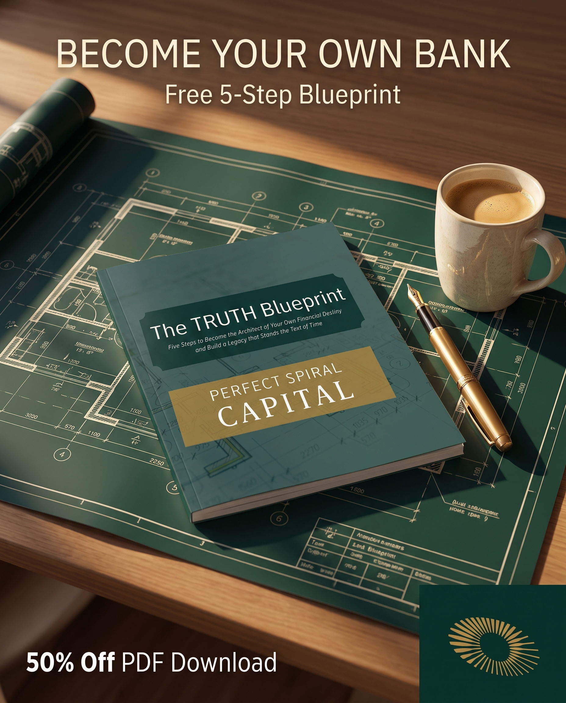 Perfect Spiral Capital Facebook ad: Free Blueprint: Become Your Own Bank