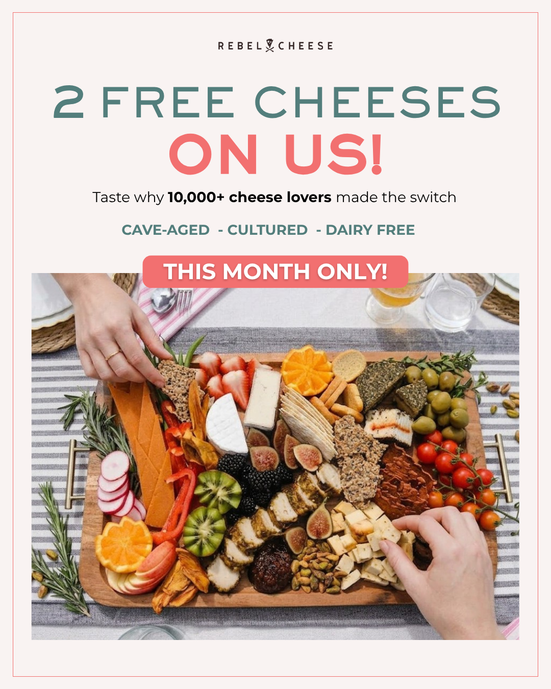 Rebel Cheese Facebook ad