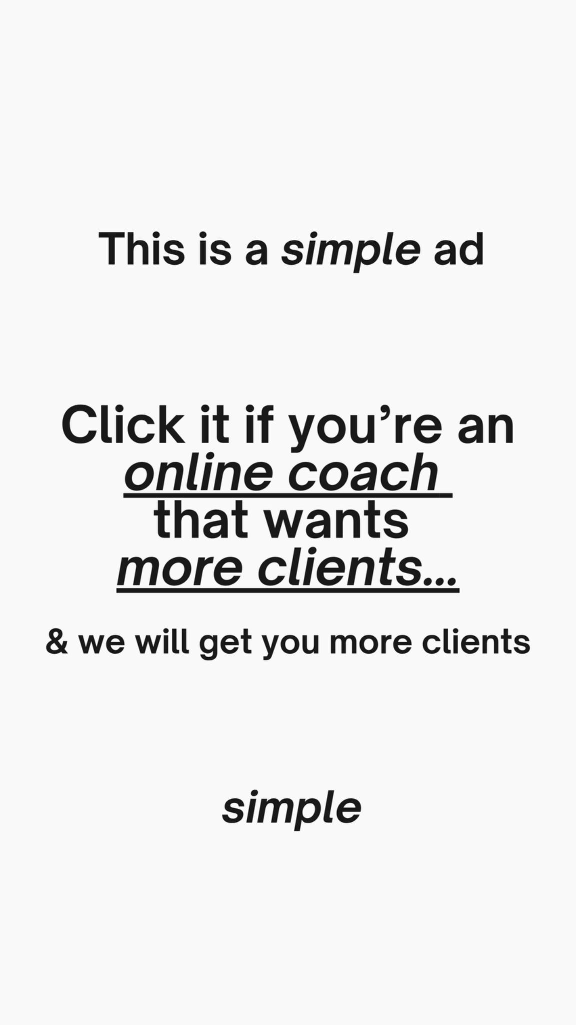 Jamie Costello RPM Facebook ad: Online Coaches and PTs - Systems for your business here