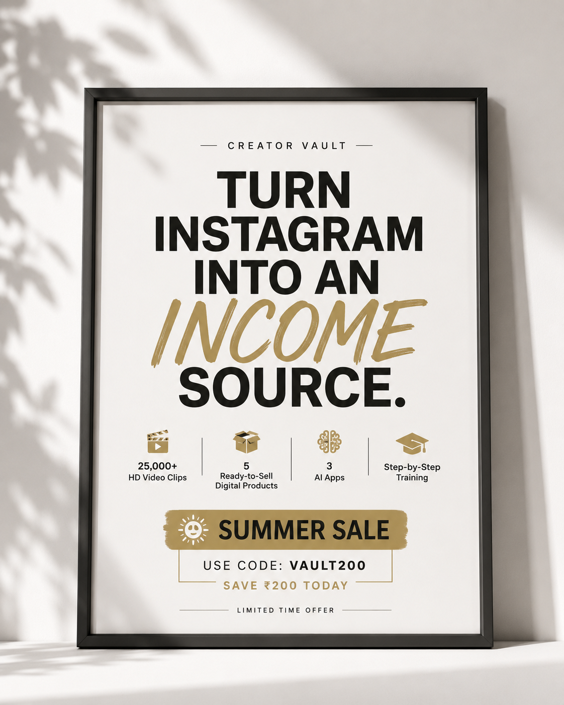 Arush Aggarwal Facebook ad: Summer Sale, Save ₹200