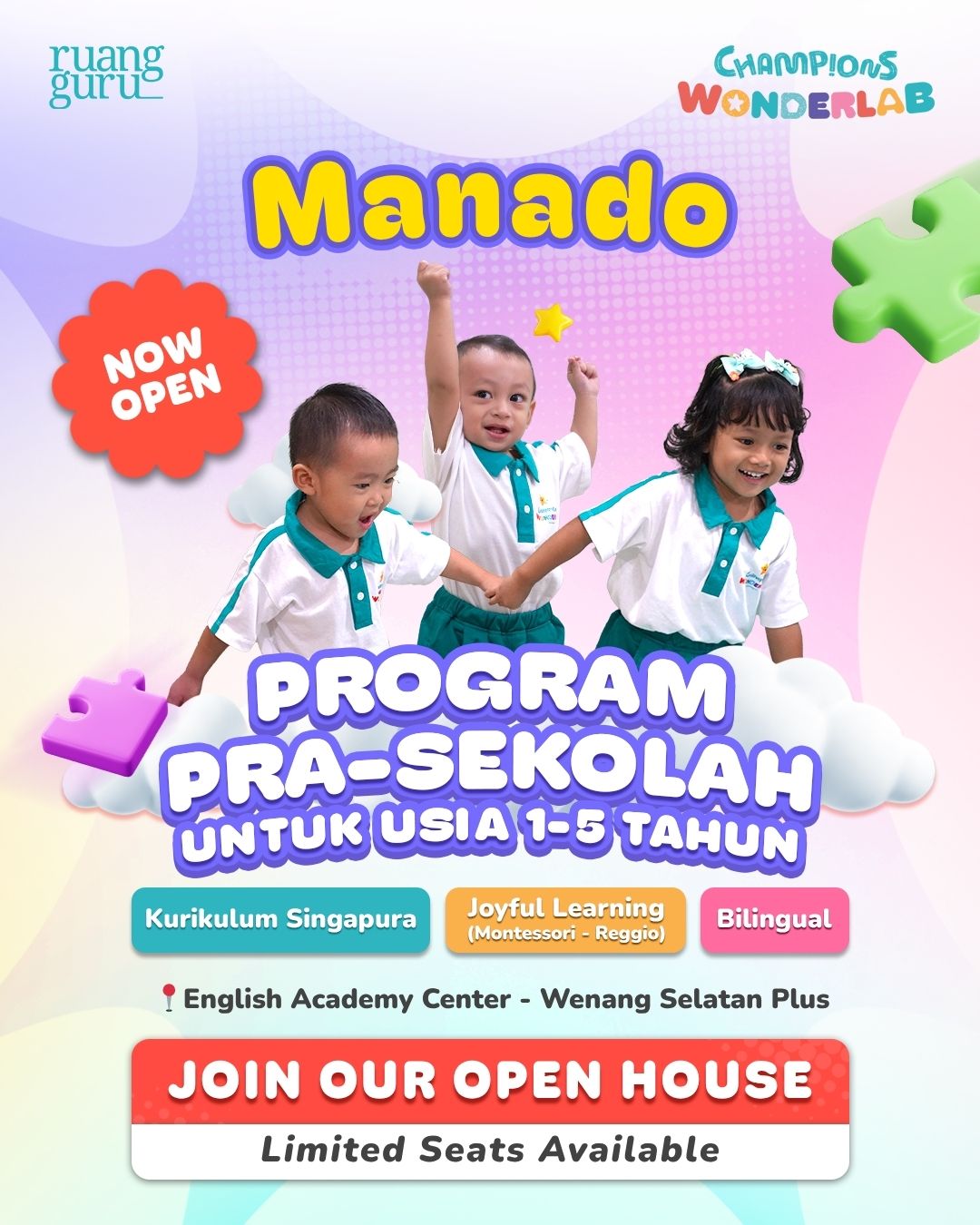 Championswonderlab Facebook ad: JOIN OPEN HOUSE!
