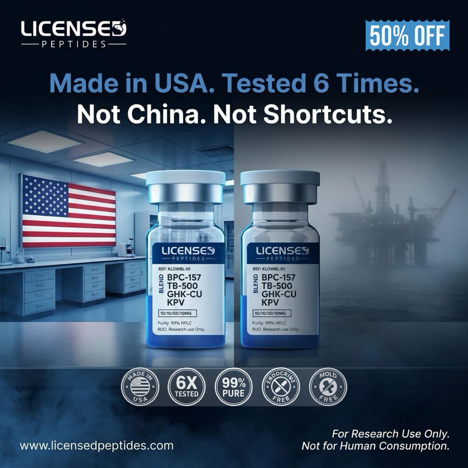Licensed Peptides Facebook ad