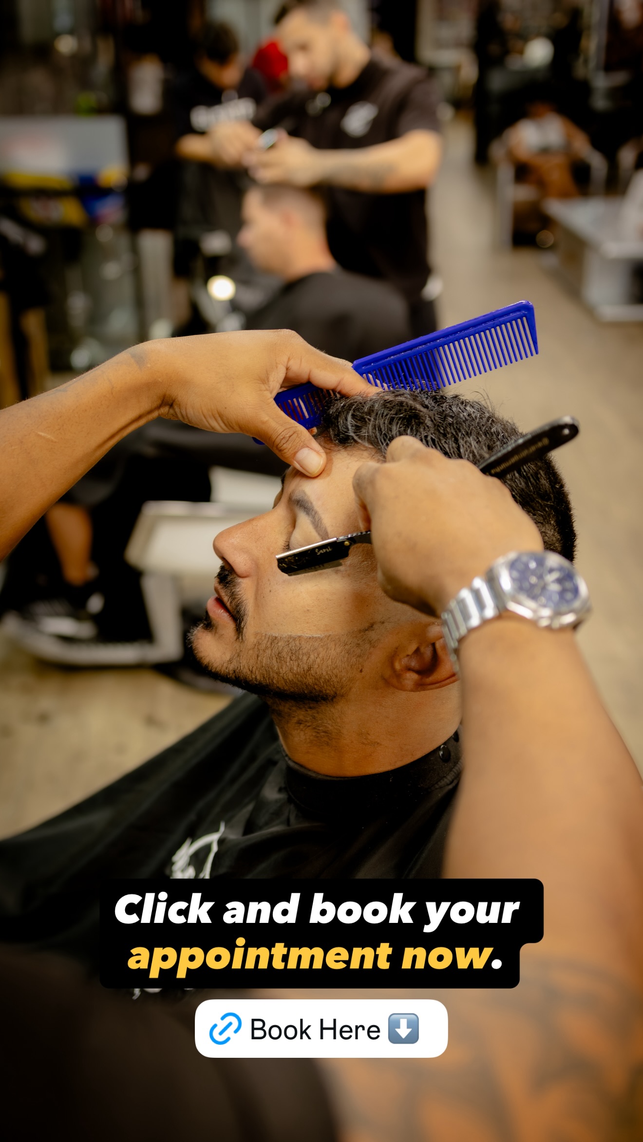 Underground Barbershop & Beauty Facebook ad: Chat With Us