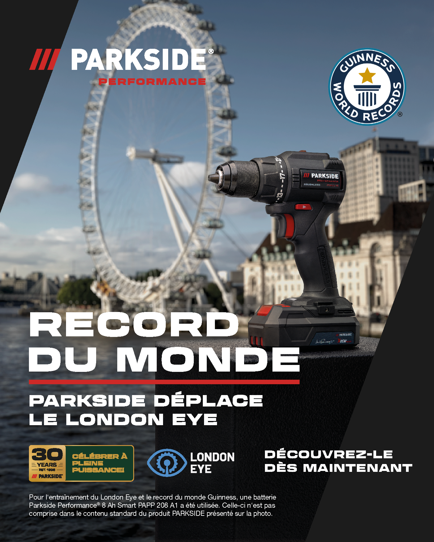 Parkside DIY Belgique Facebook ad from Aug 19, 2026