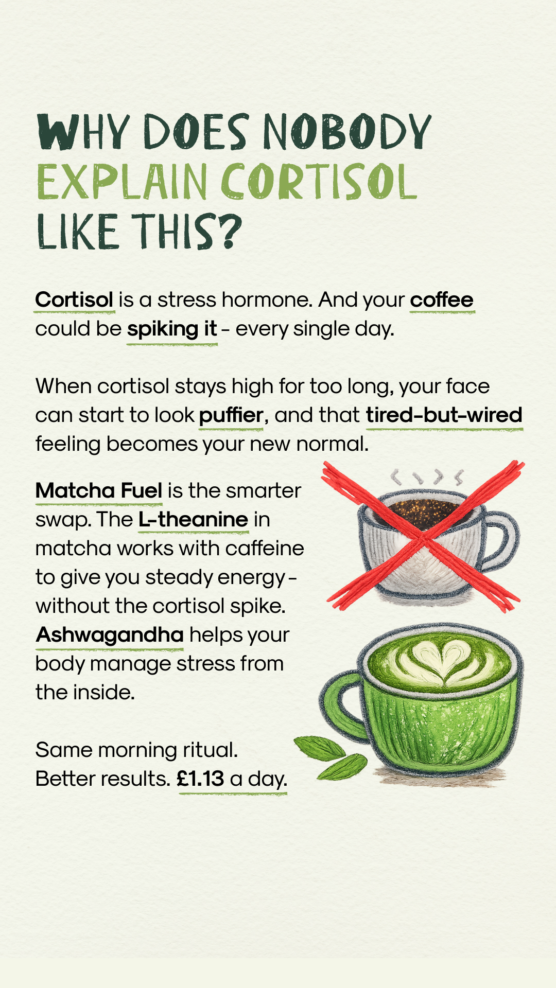 Matcha Fuel Facebook ad