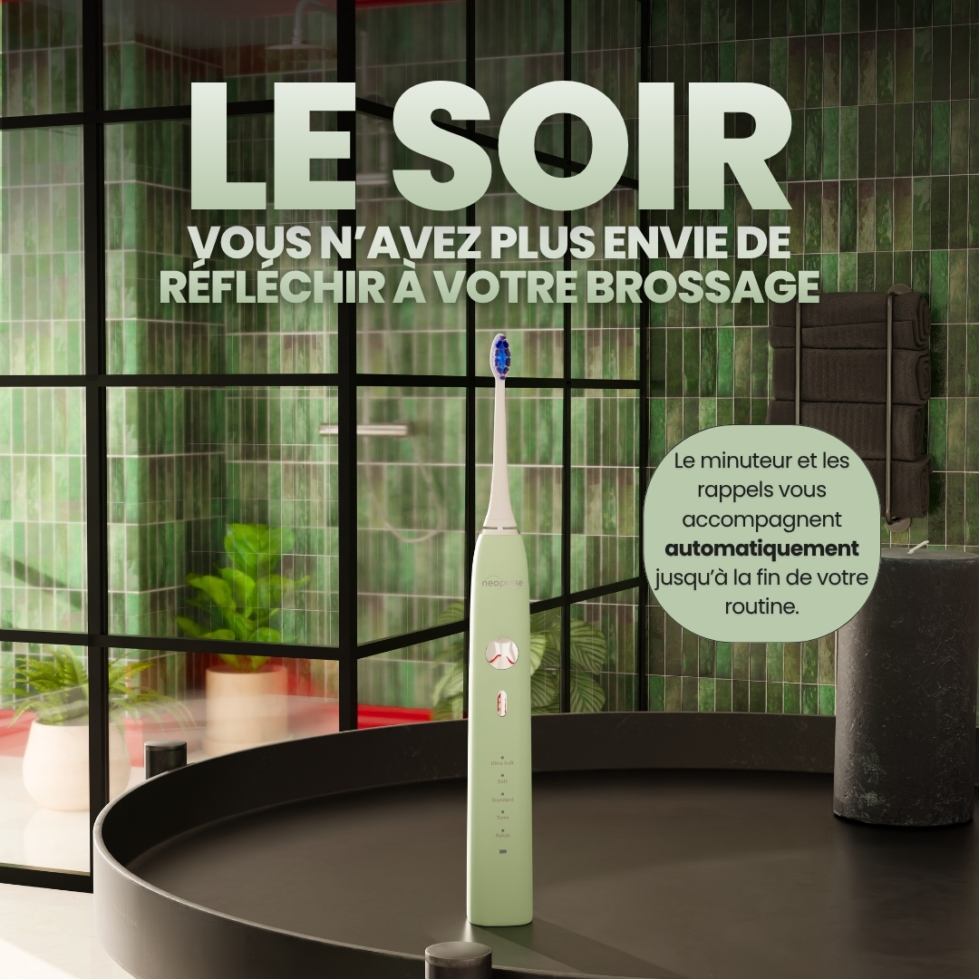 Neopulse Facebook ad: Brosse à dents électrique sonique NEOSONIC