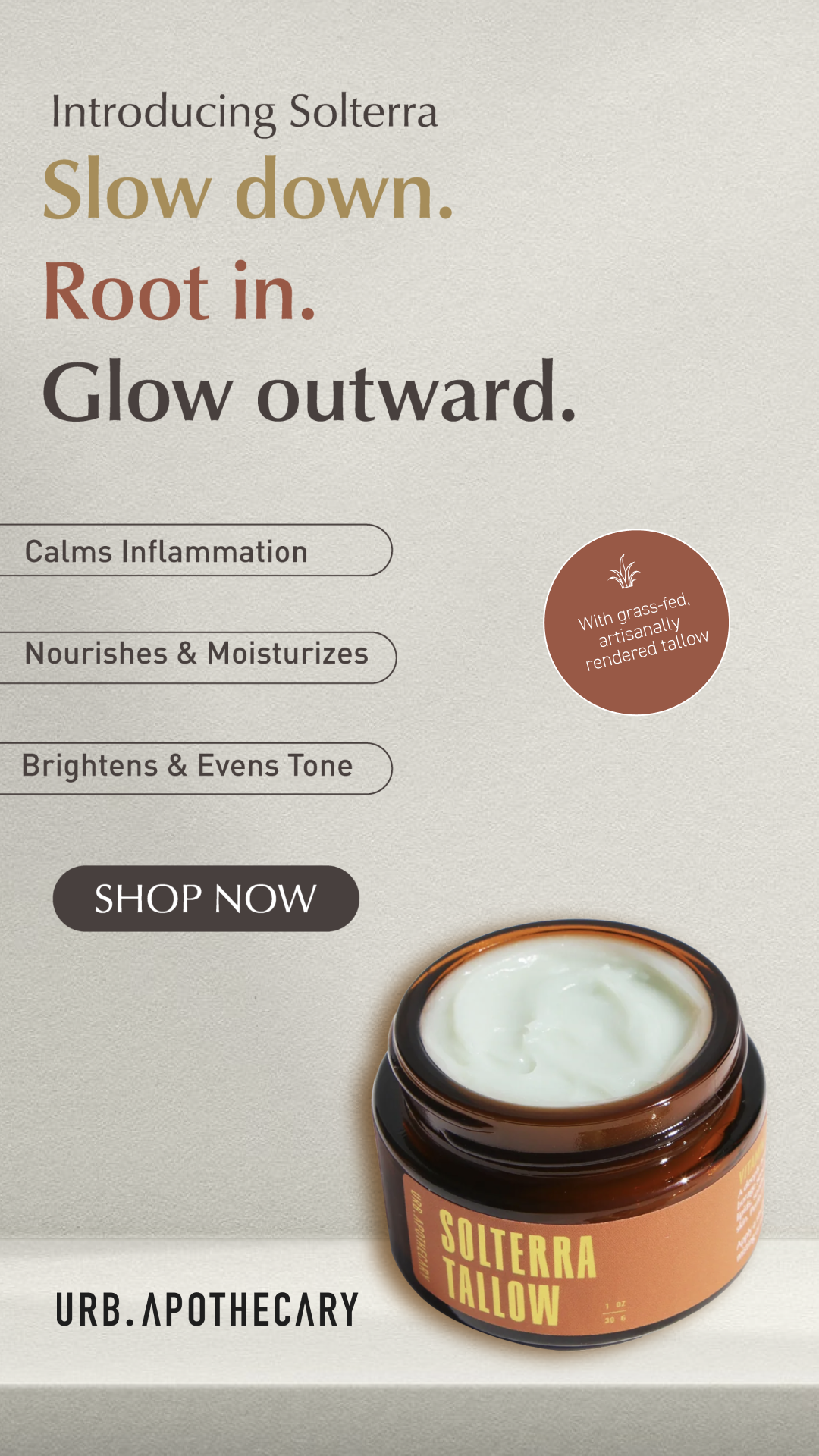 URB APOTHECARY Facebook ad from Oct 21, 2025