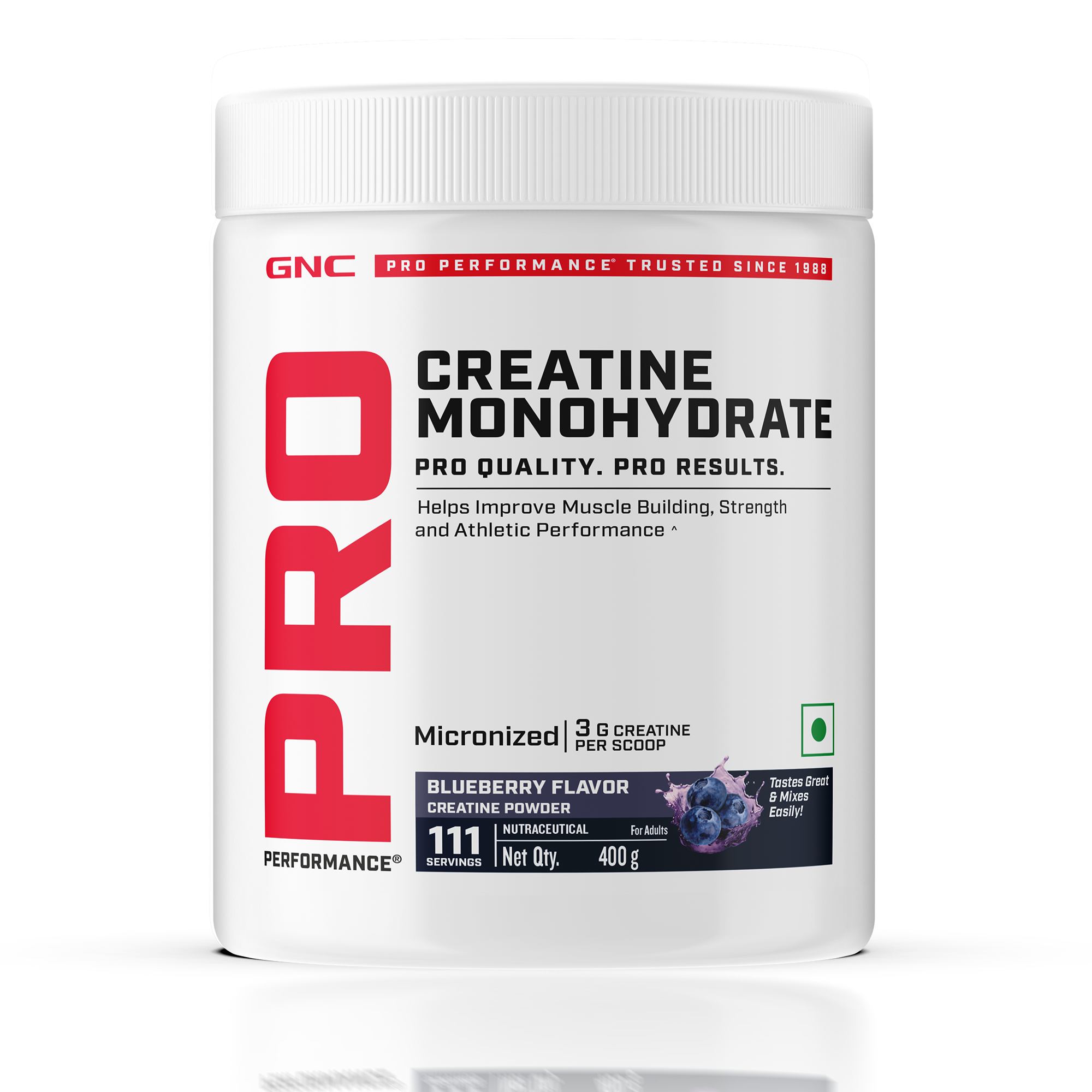 Guardian GNC Facebook ad: **Train hard. Protein up.