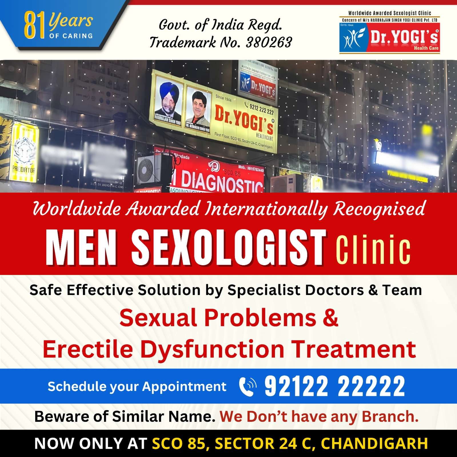Dr Yogis Health Care Facebook ad