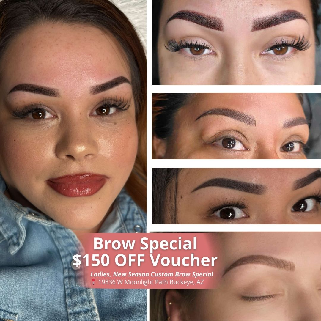 Seductive Beauty N Ink, LLC Facebook ad: Brow Special $150 OFF