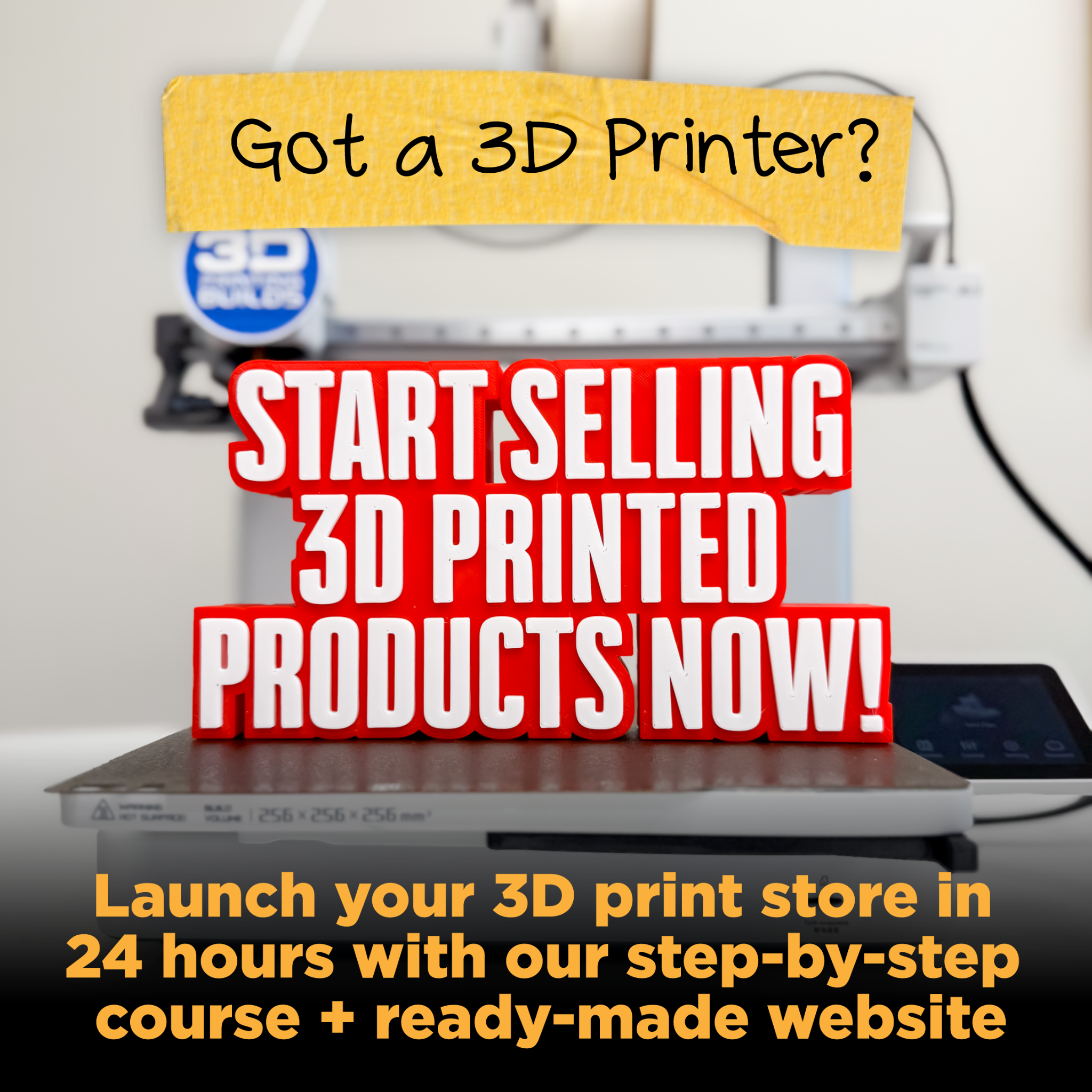 3D Printing Builds Facebook ad
