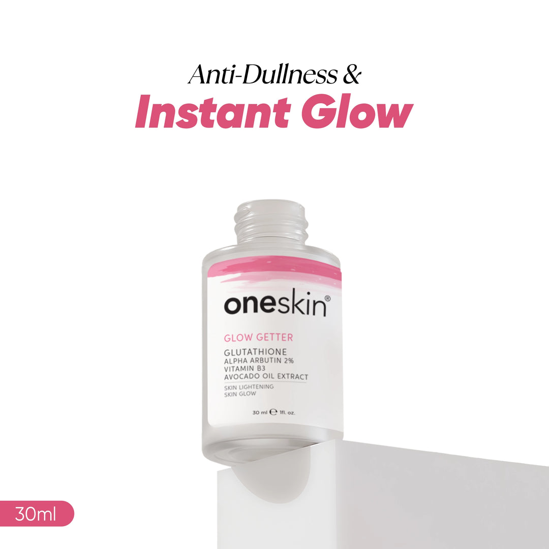 Oneskin Facebook ad: Real results. Real skincare.