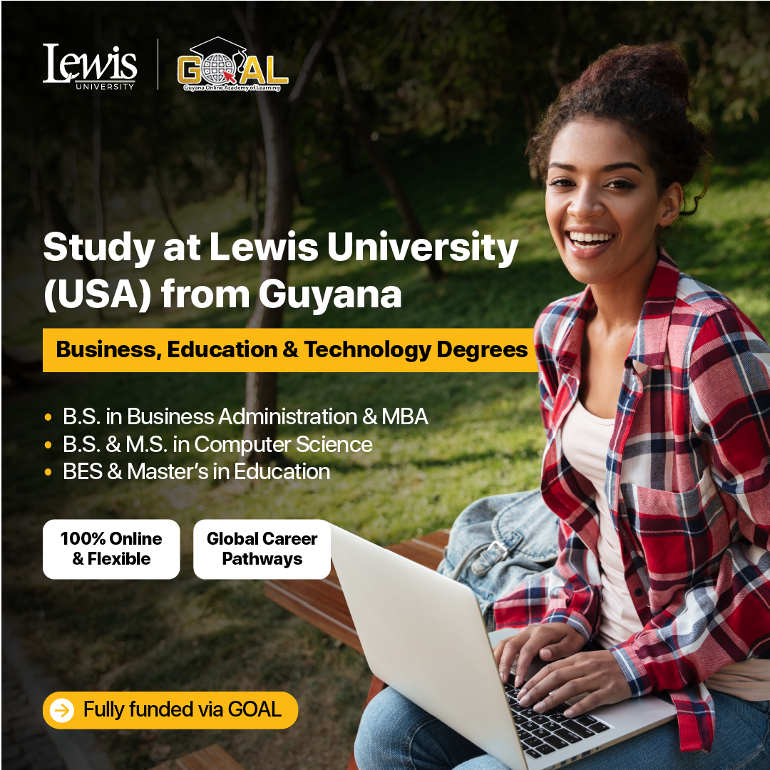 Lewis University - GOAL Guyana Facebook ad