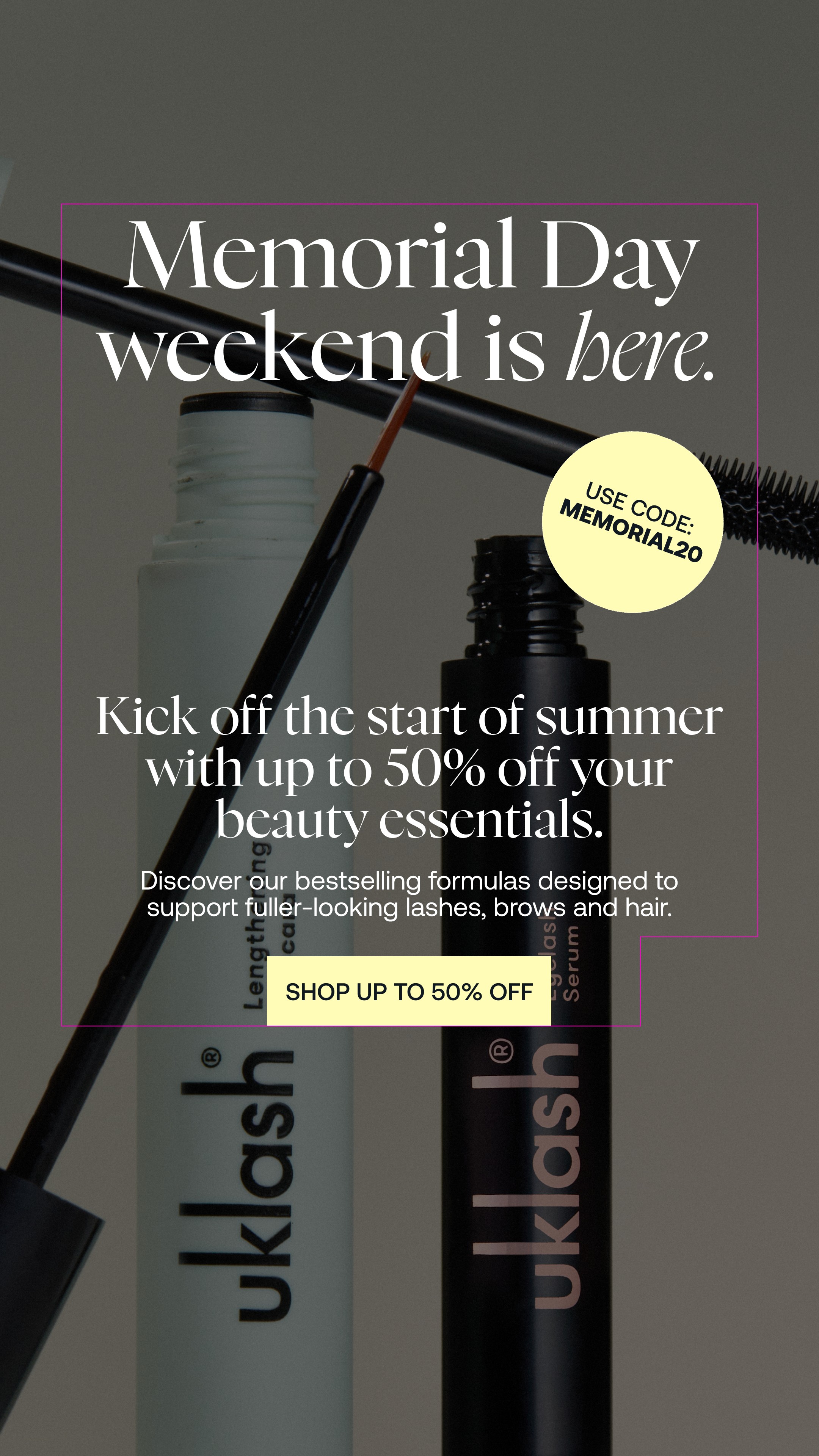 Uklash Facebook ad from May 21, 2026