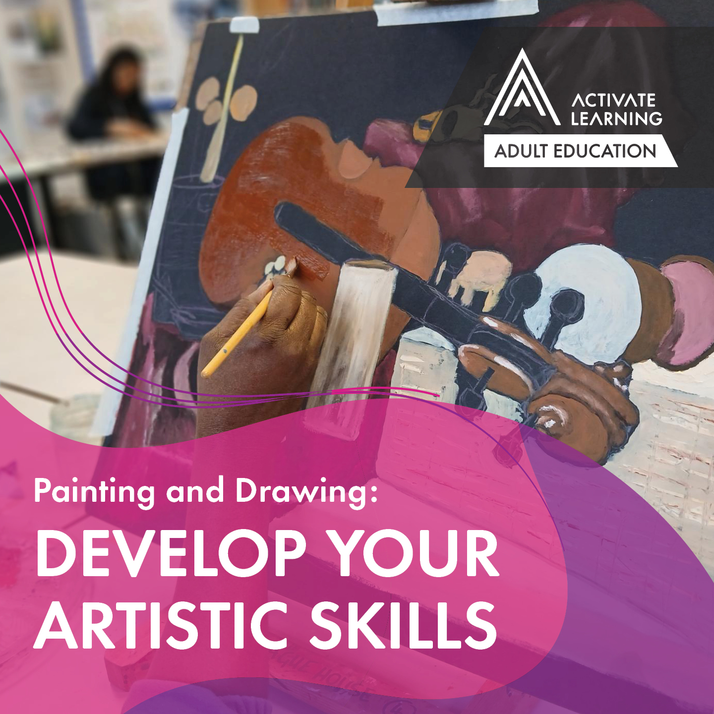 Banbury and Bicester College Facebook ad: Have fun and learn